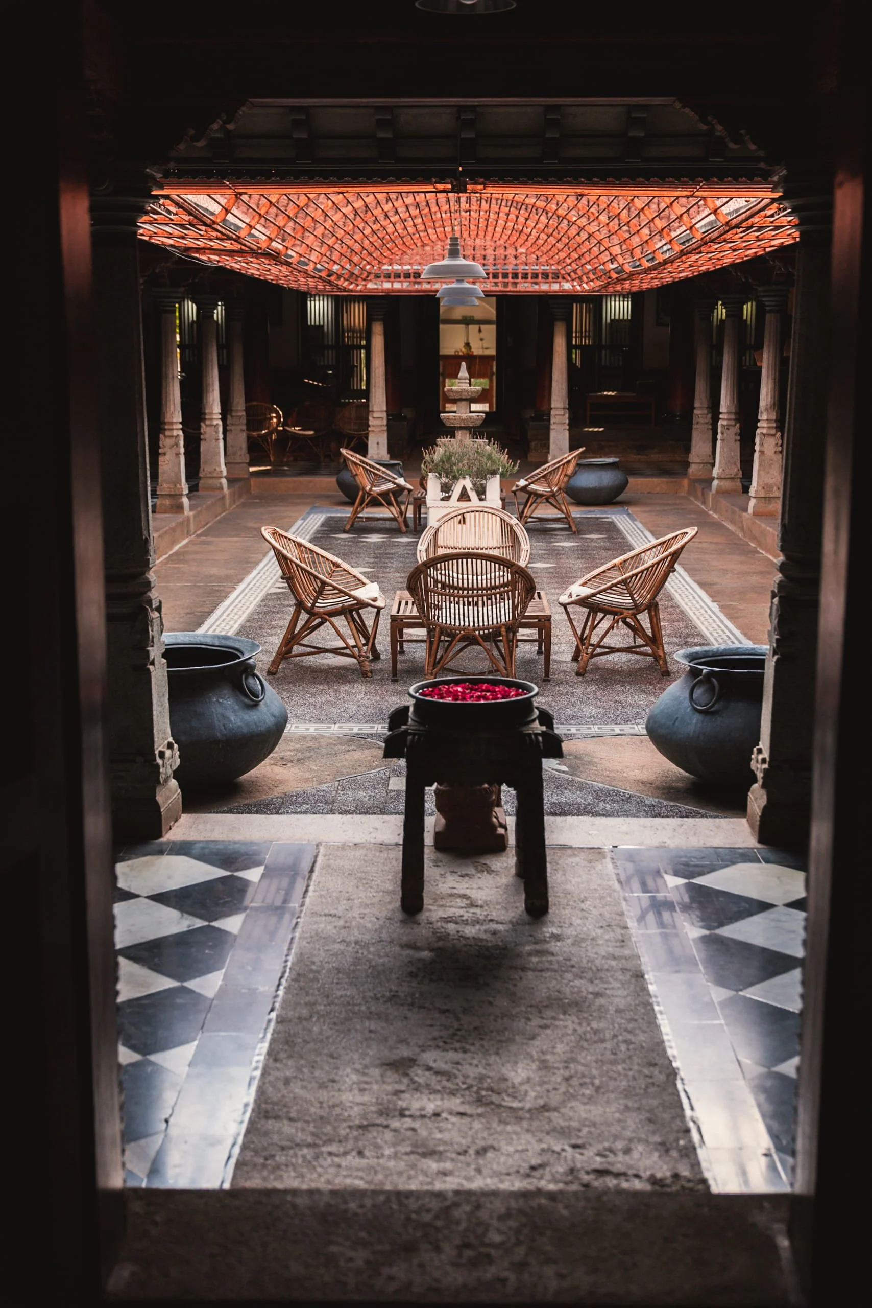 Saratha Villas hotel in Chettinad tamil nadu