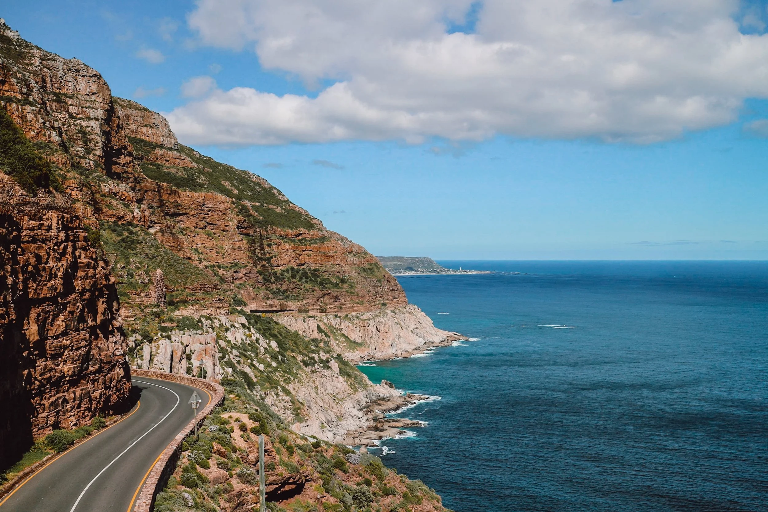 chapmans peak drive road hugs the coast and one of the best drives in the world