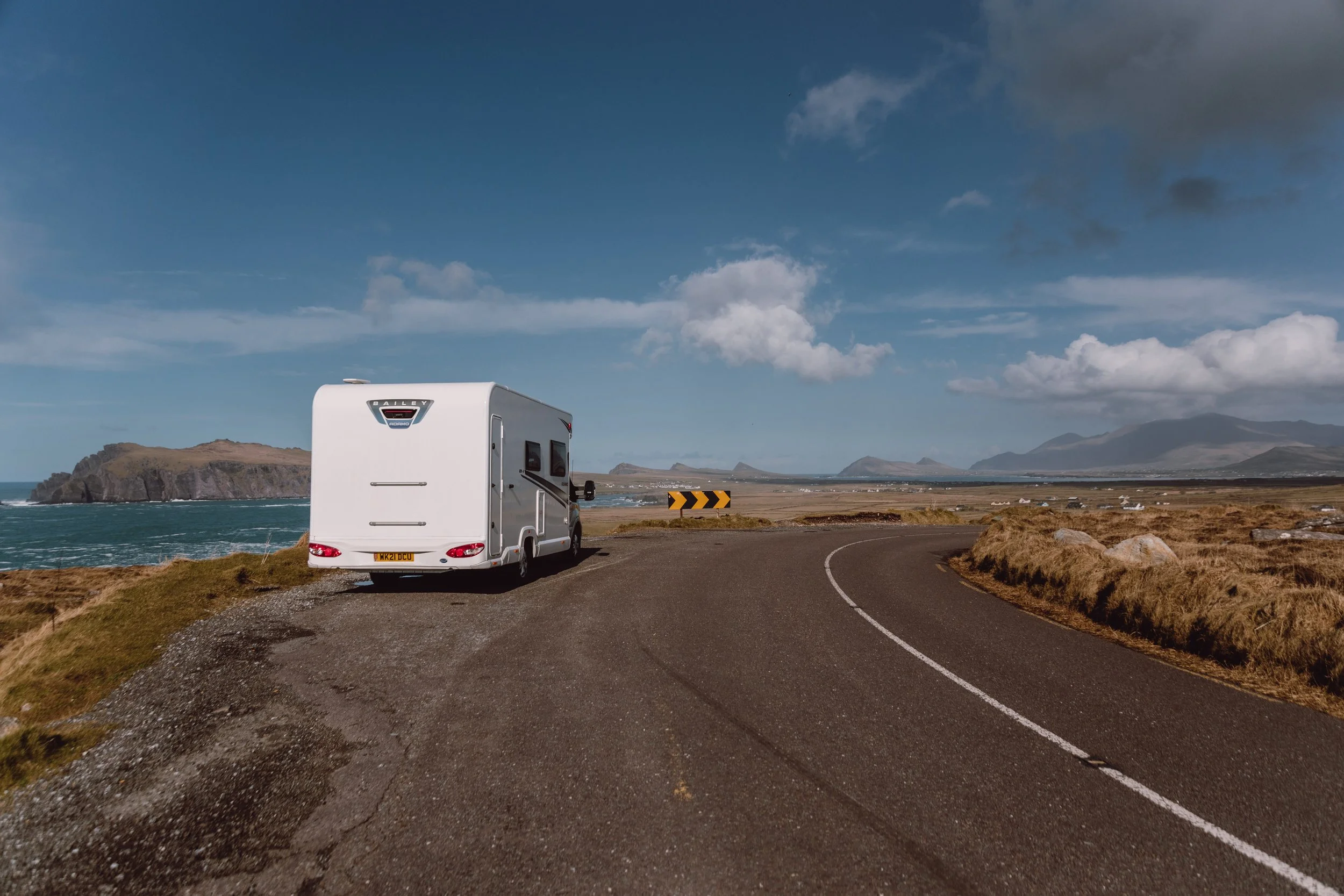 motorhome on wild atlantic way Ireland