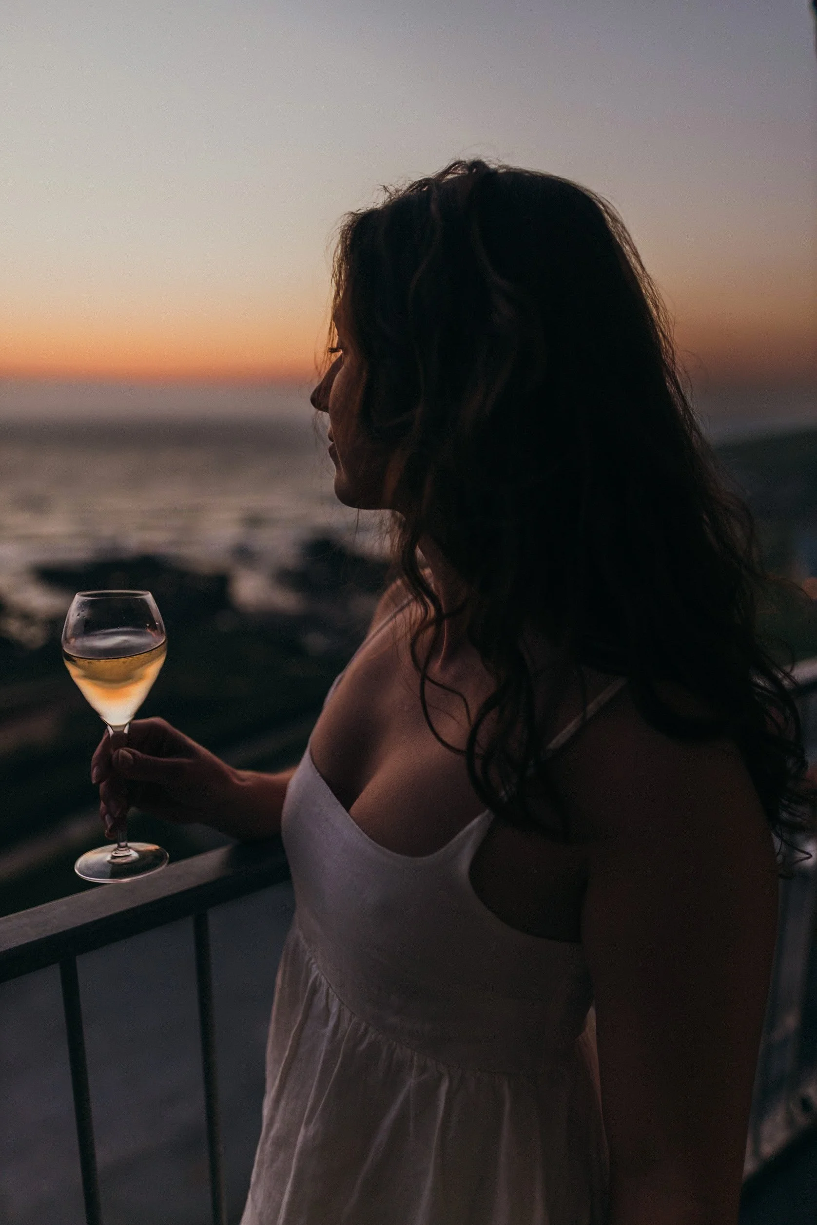 sunset at the headland hotel