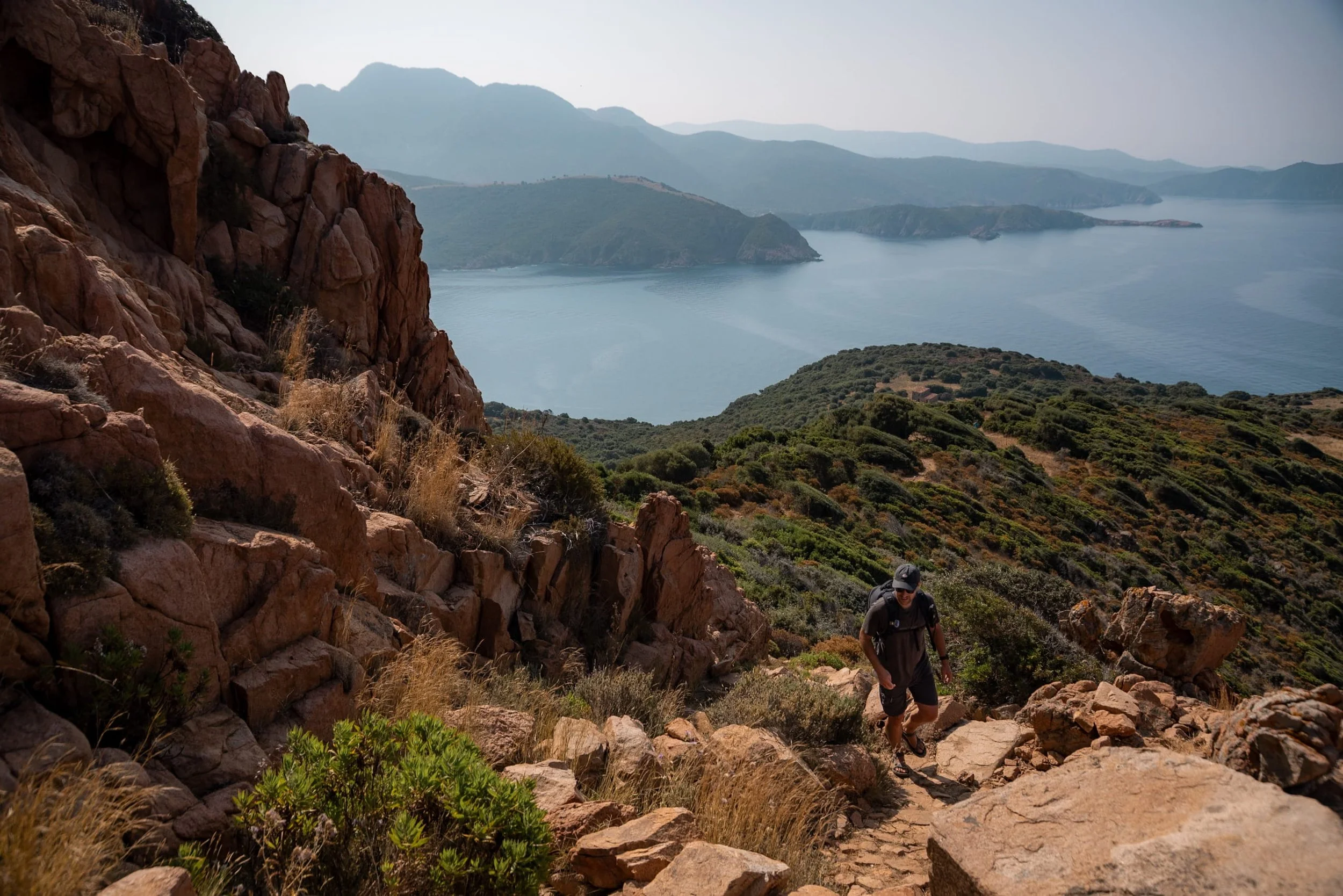 capo rosso ascent up to the tower
