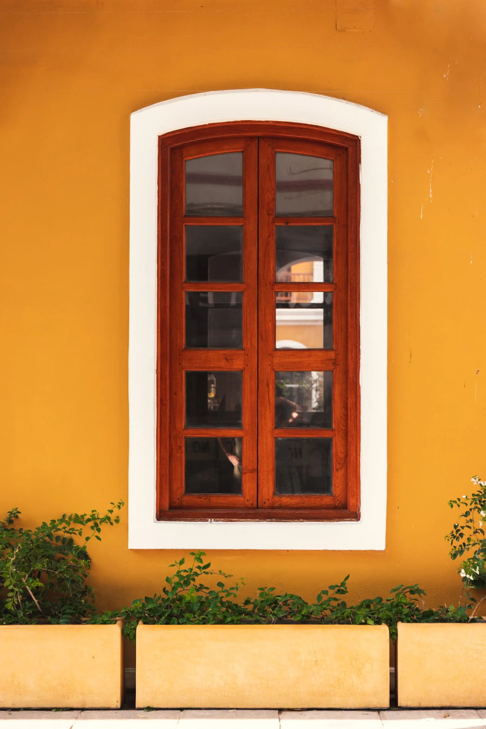 window of heritage home in pondicherry