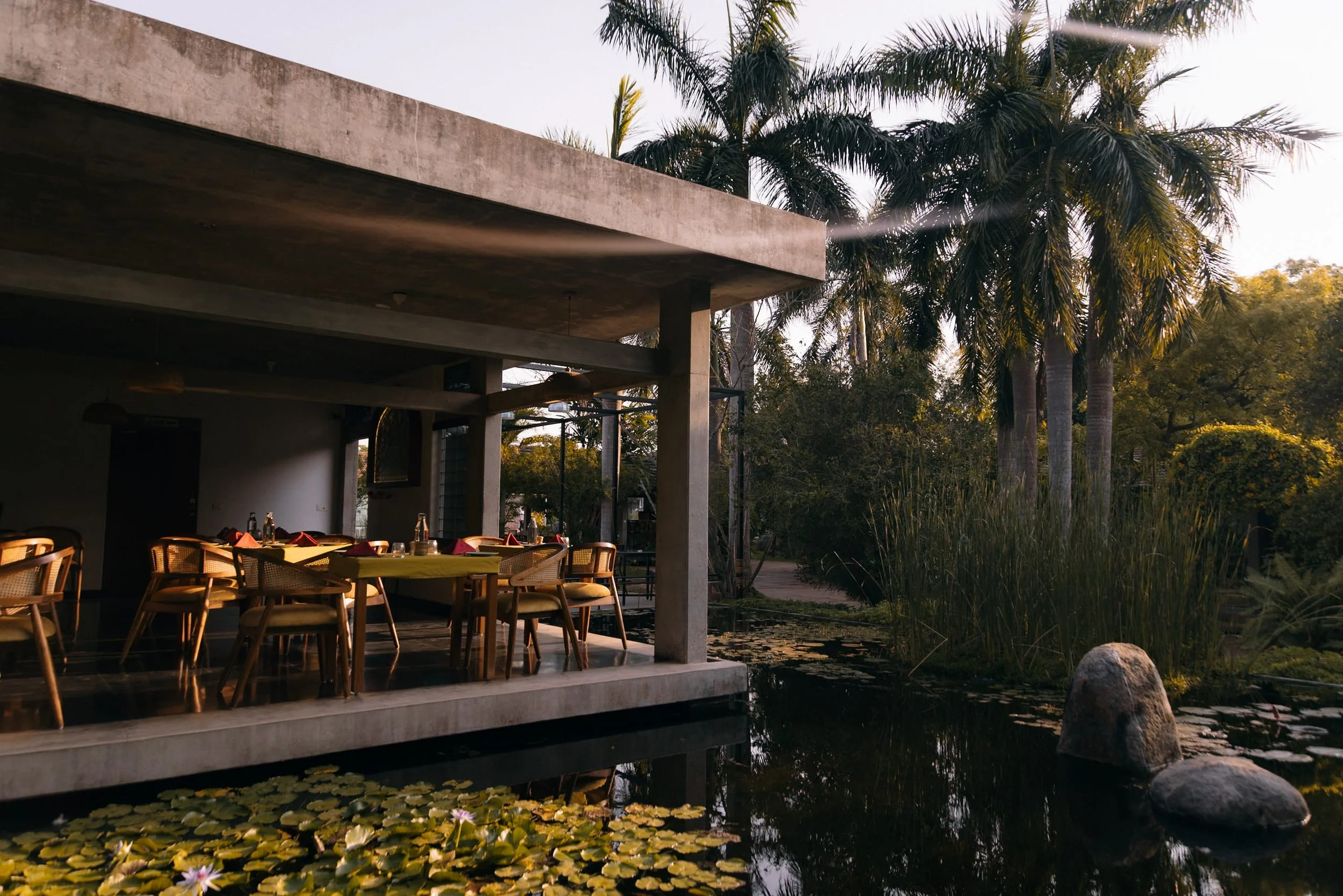 restaurant at CGH Earth Experience Sanctuary Amaidiyana hotel in Auroville