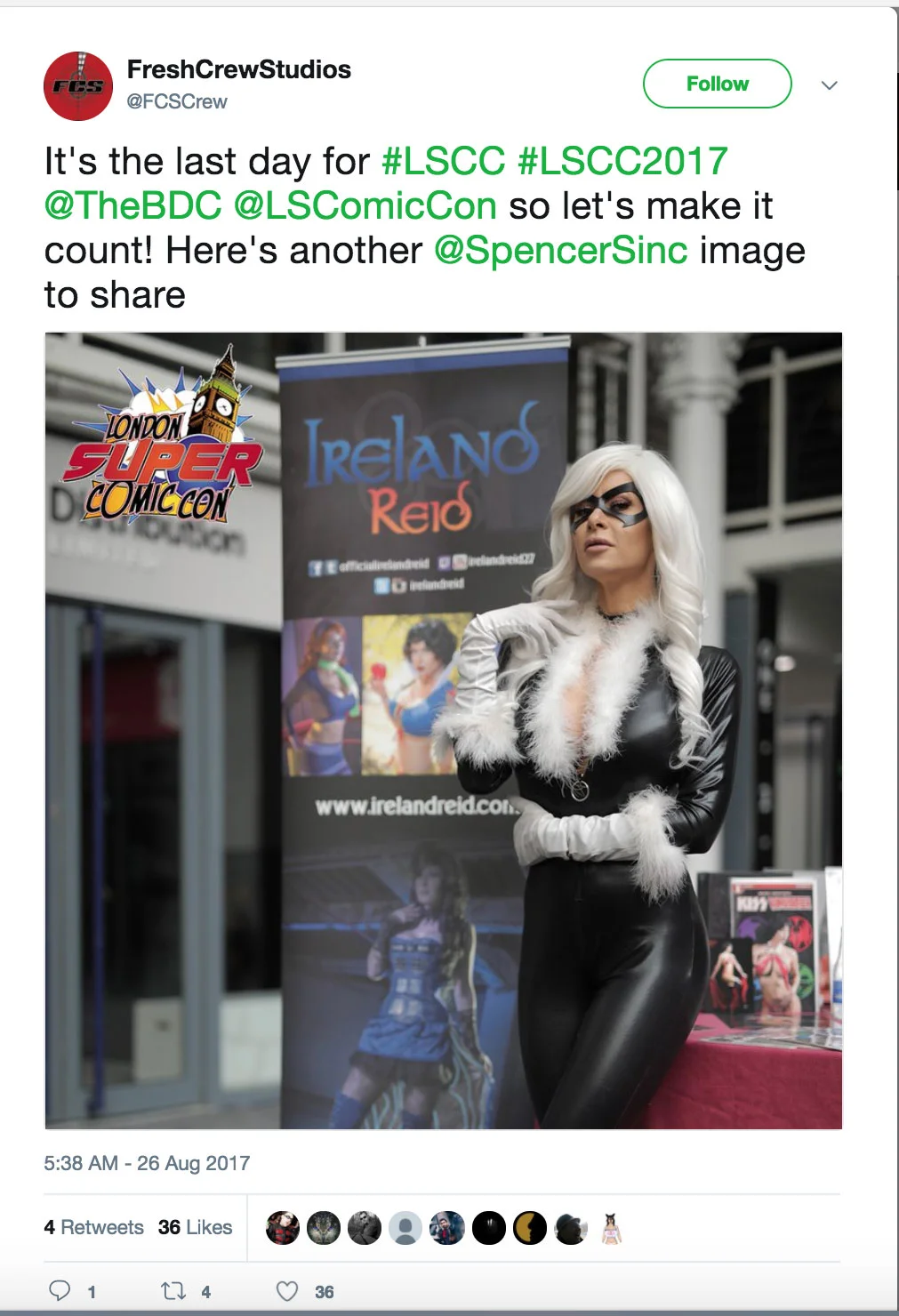 FreshPass image captured and used at London Super Comic Con