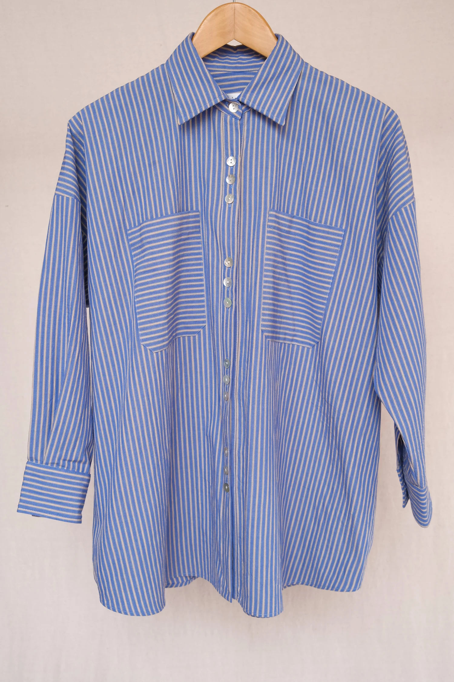RICHIE shirt in the office striped poplin fabric