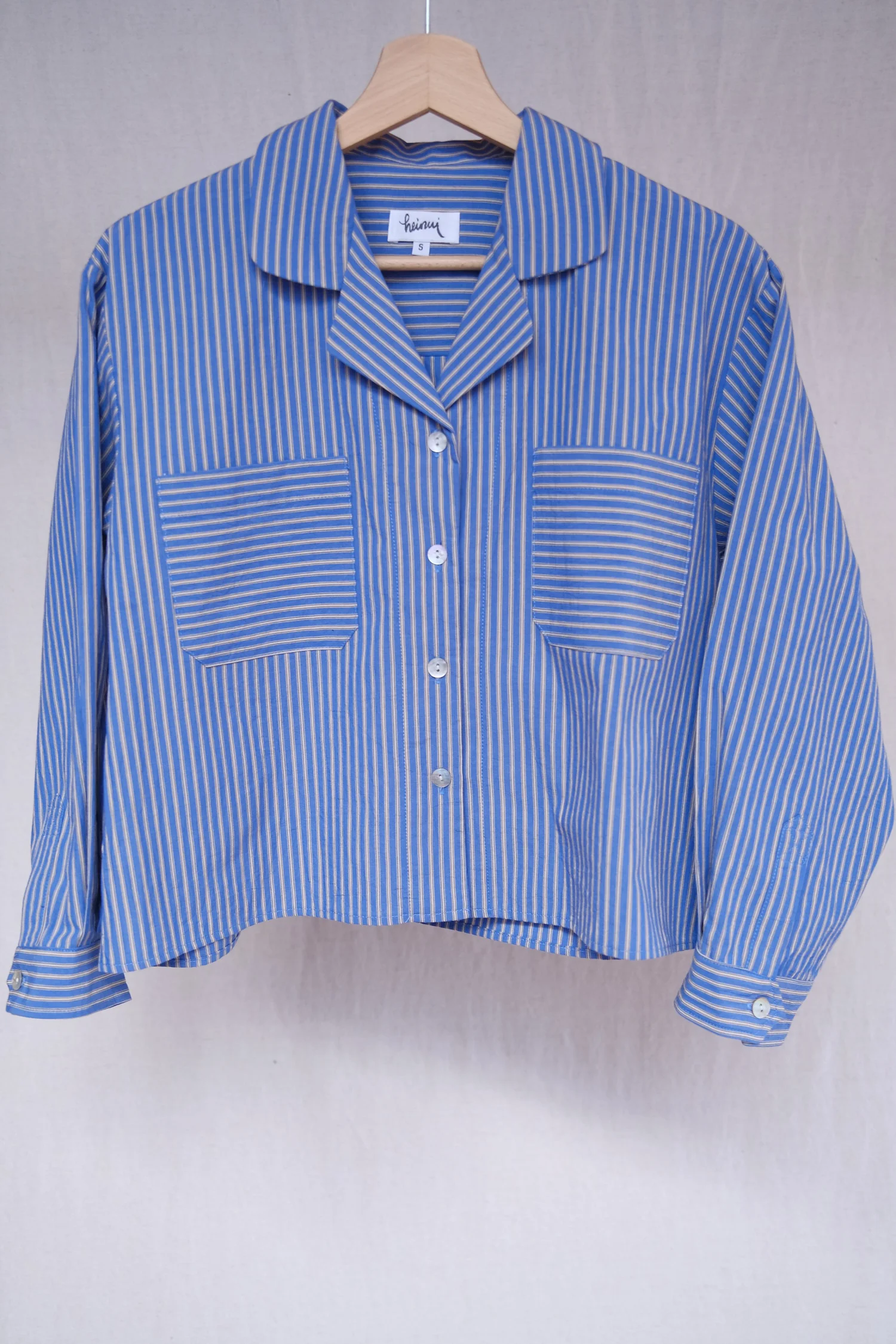 TADEO in the office striped poplin fabric