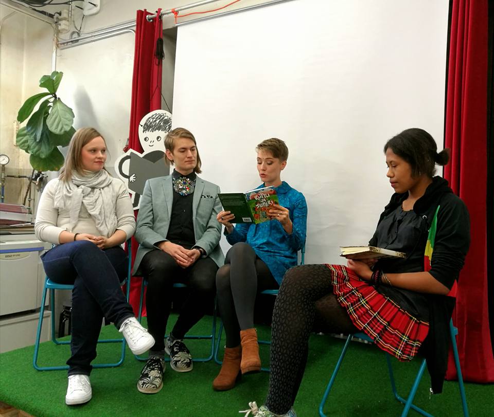 Sari Paavilainen, Kenneth Sirén, Annamarika Tamminen ja Mariam Colley.