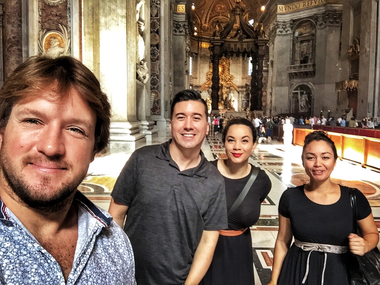 One last selfie before exiting the Basilica! 