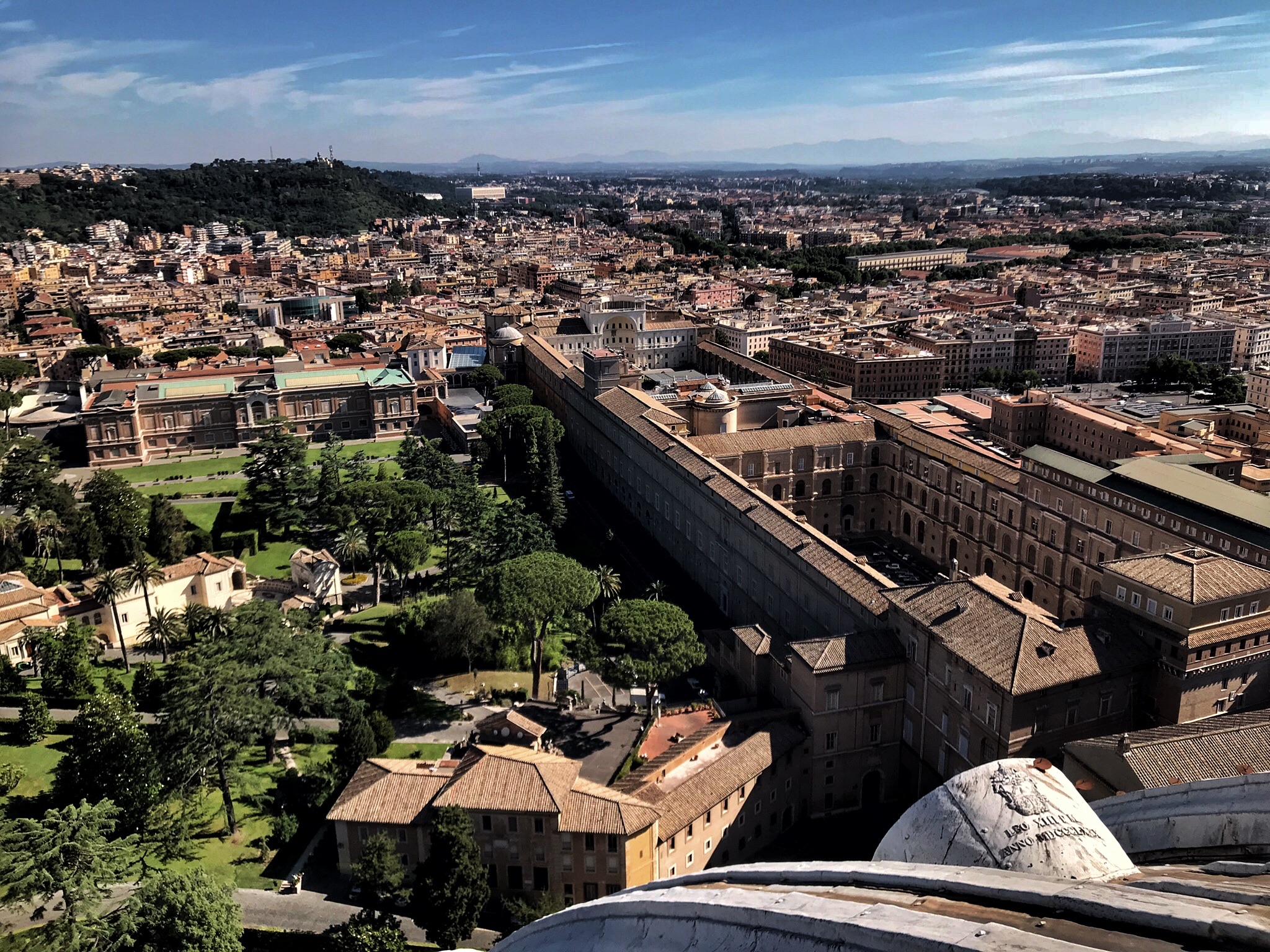 Closeup of the Vatican museum.