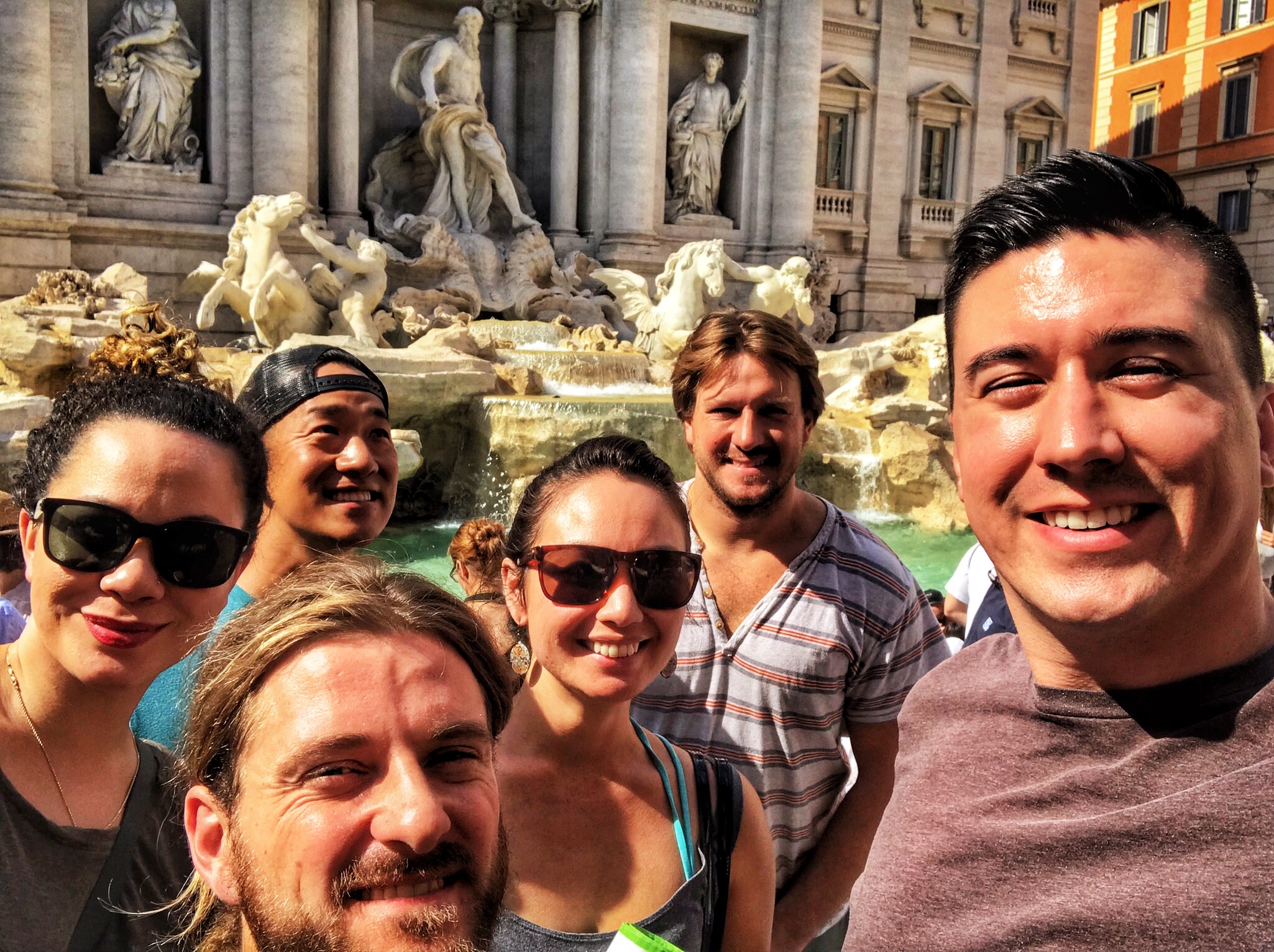 Fun fact brought to you by the Trevi Fountain – Bowe sneezes when there's sun in his eyes. 