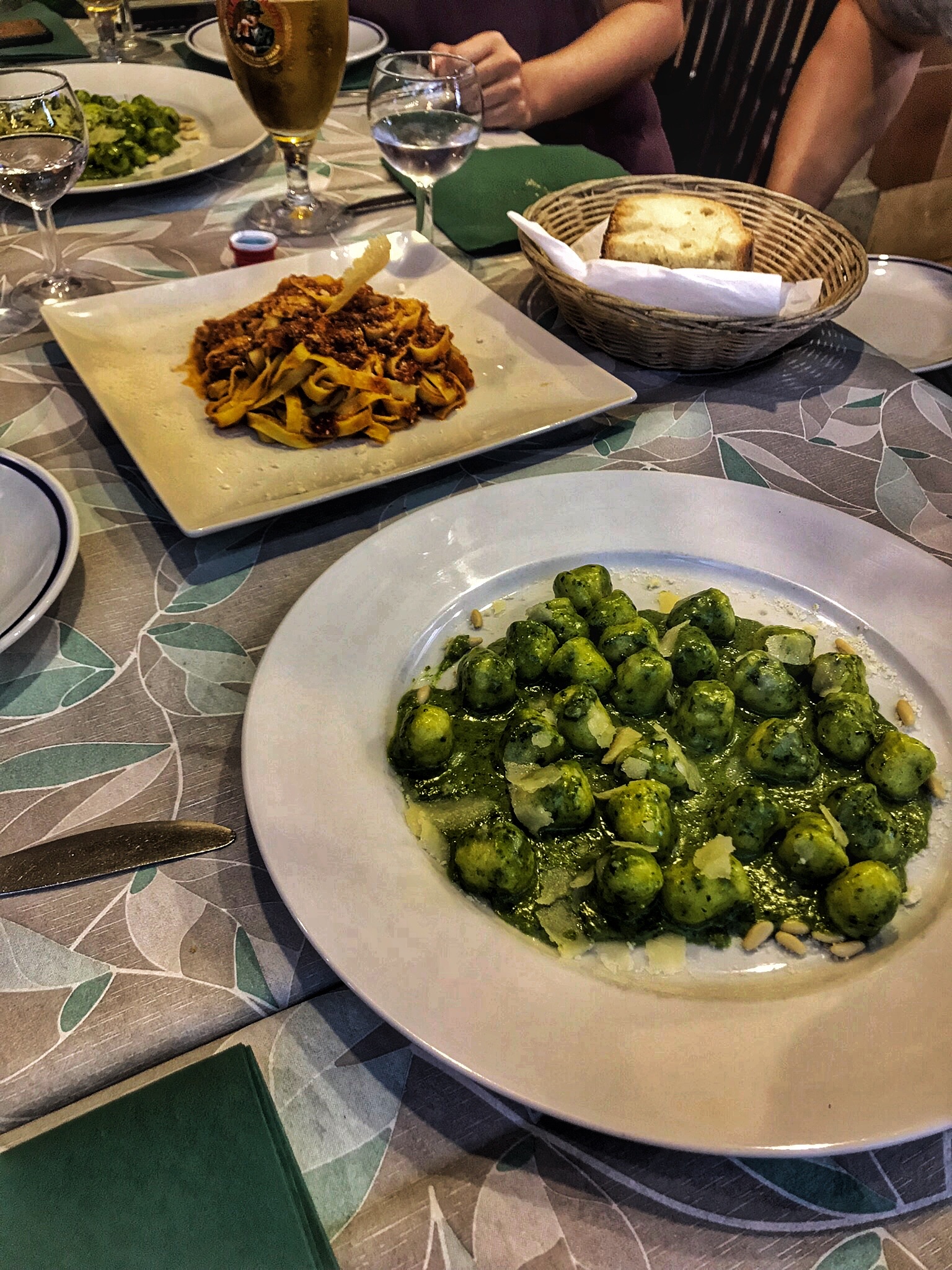 Delicious gnocchi and tasty pasta. 