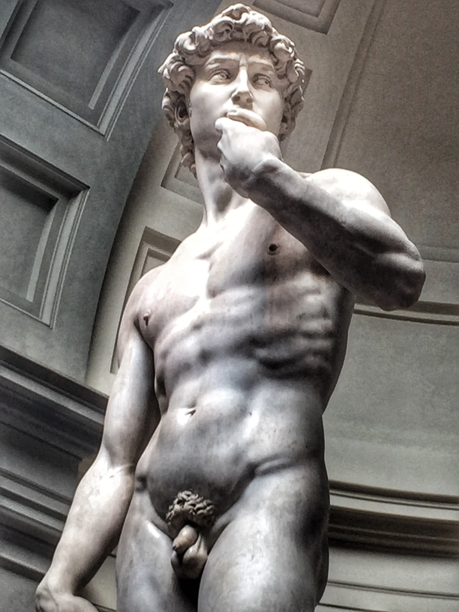 Full frontal. 