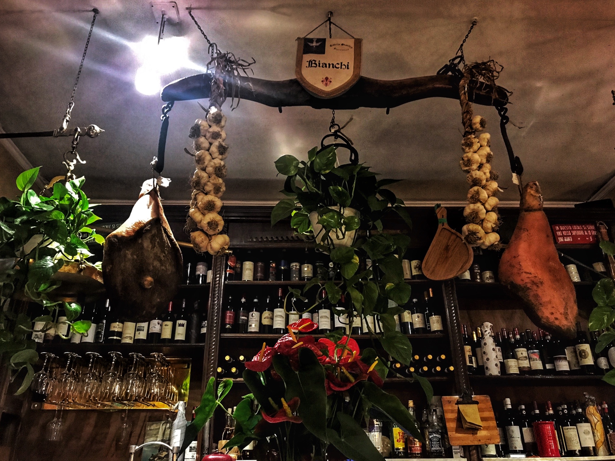 The interior of the All Vecchia Bertola – an authentic Tuscan restaurant in Florence! 