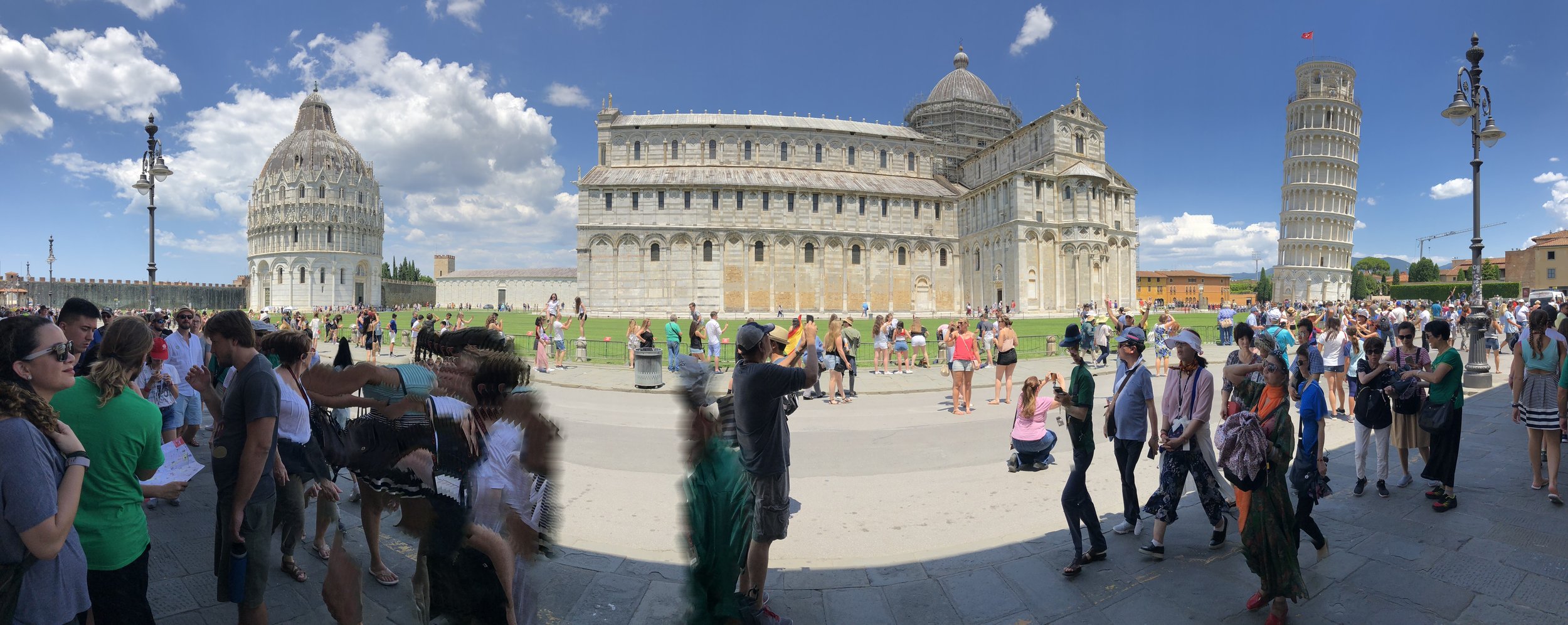 Piazza dei Miracoli - captured in an almost-miraculous panoramic shot. 