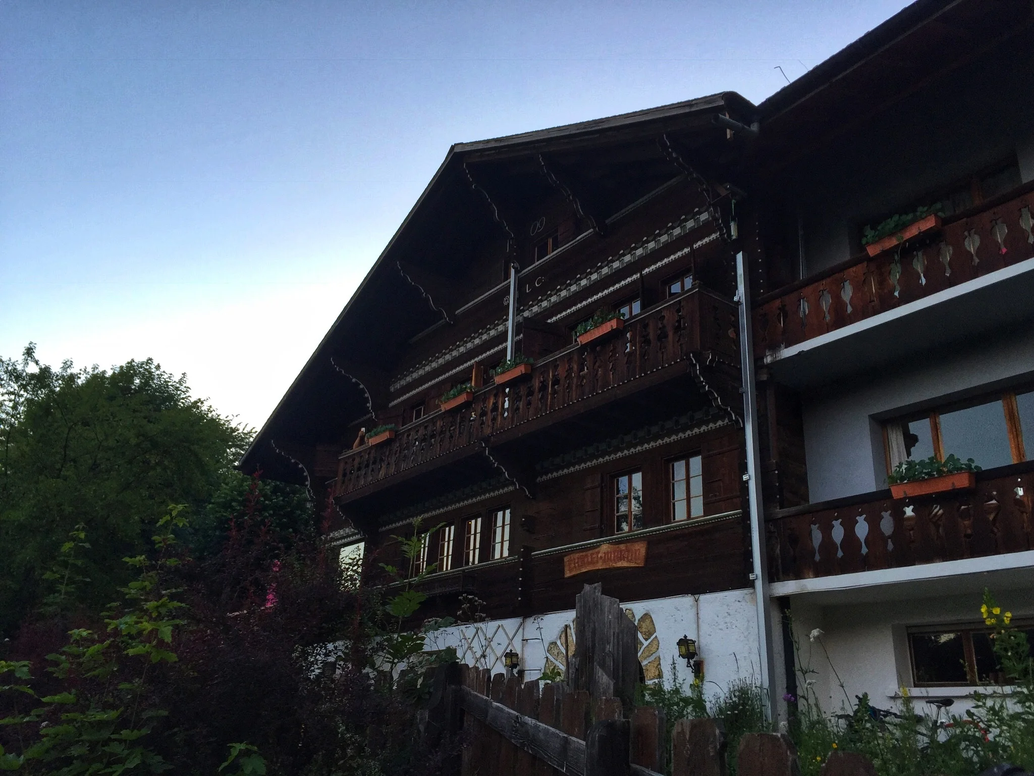 View of the chalet. 