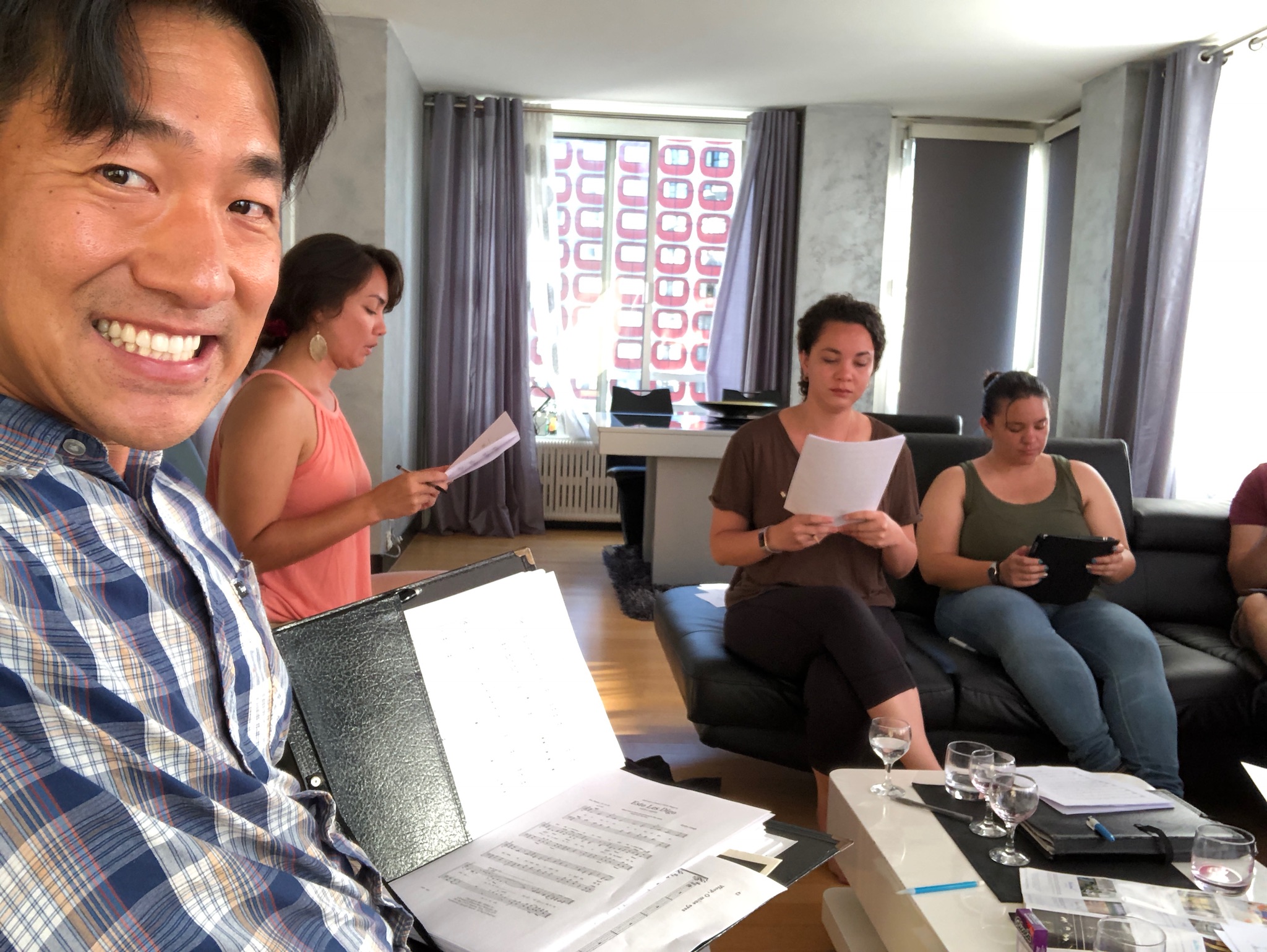 We can all rehearse together! 