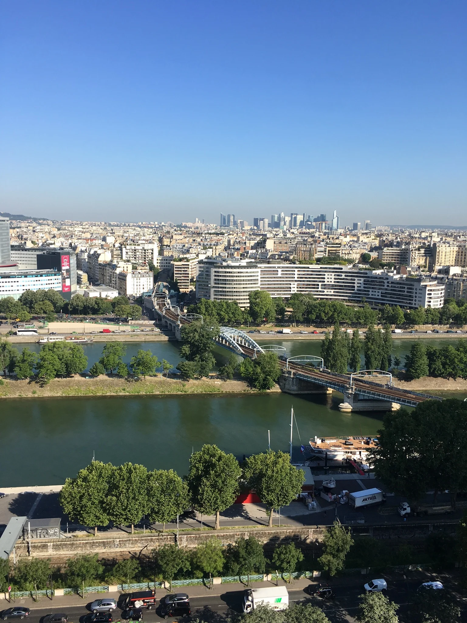 The view from our apartment in Paris was pas mal du tout! 