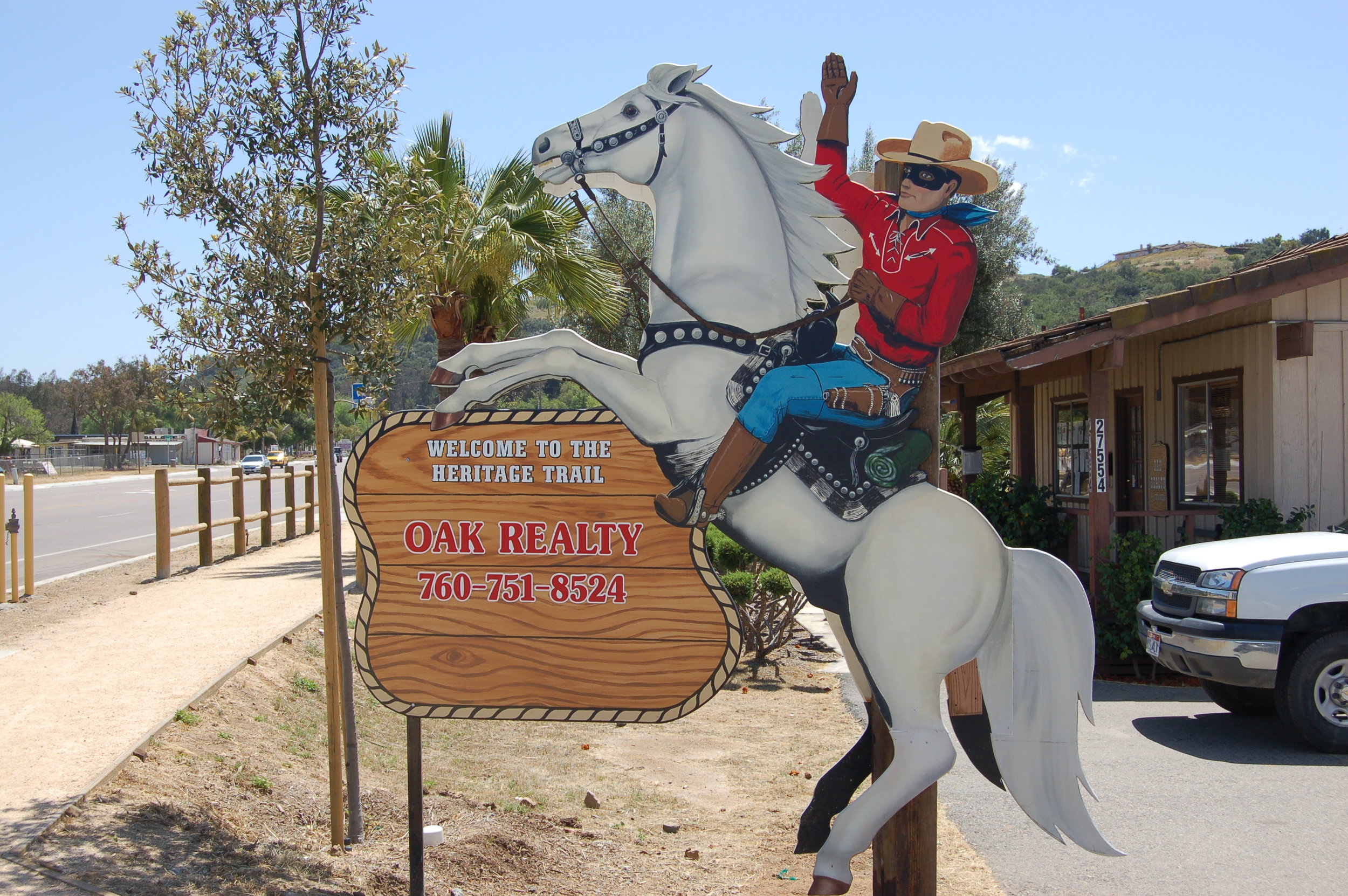 Lone ranger on horse custom sign