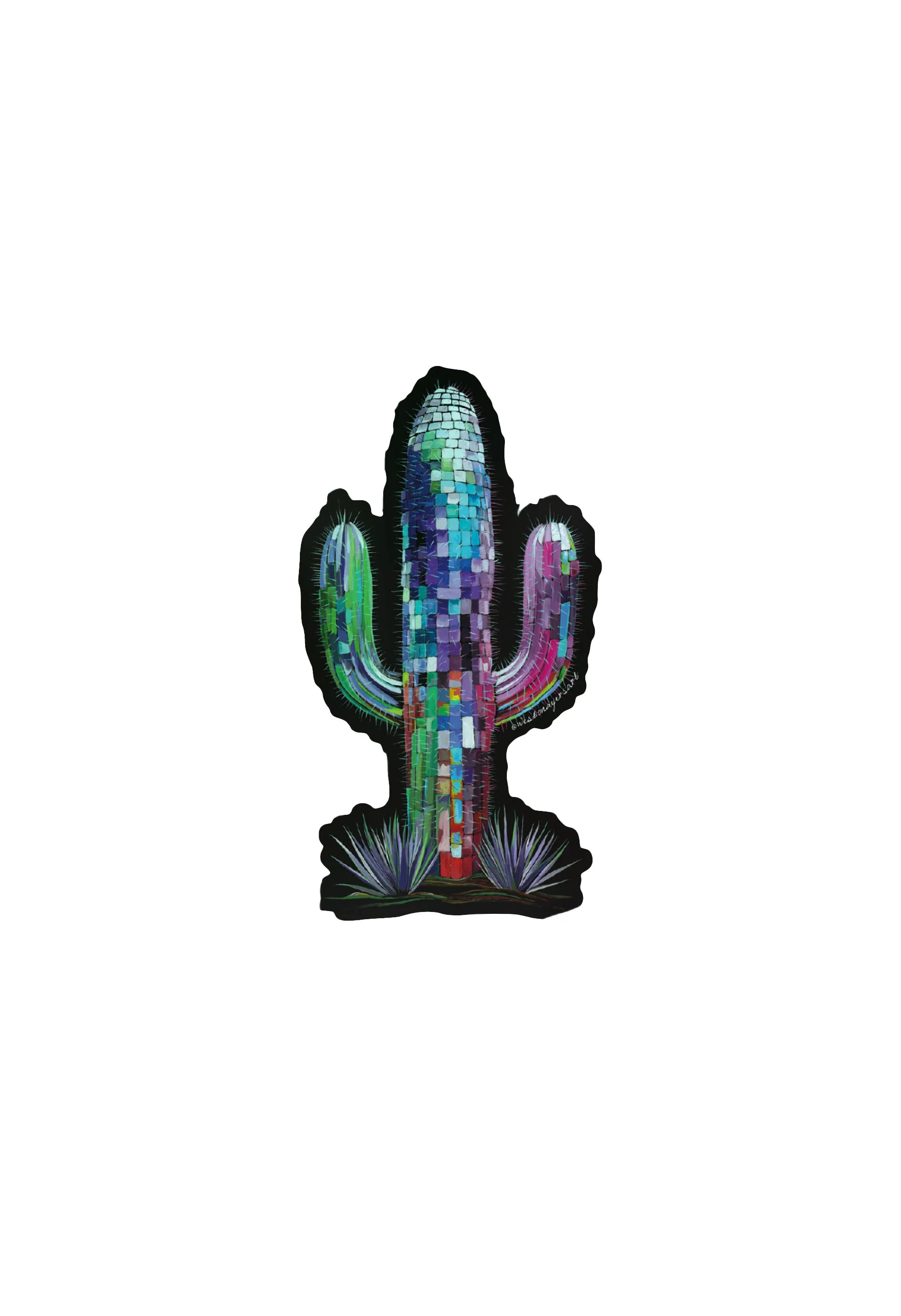 Desert Disco Dreams Holographic Sticker