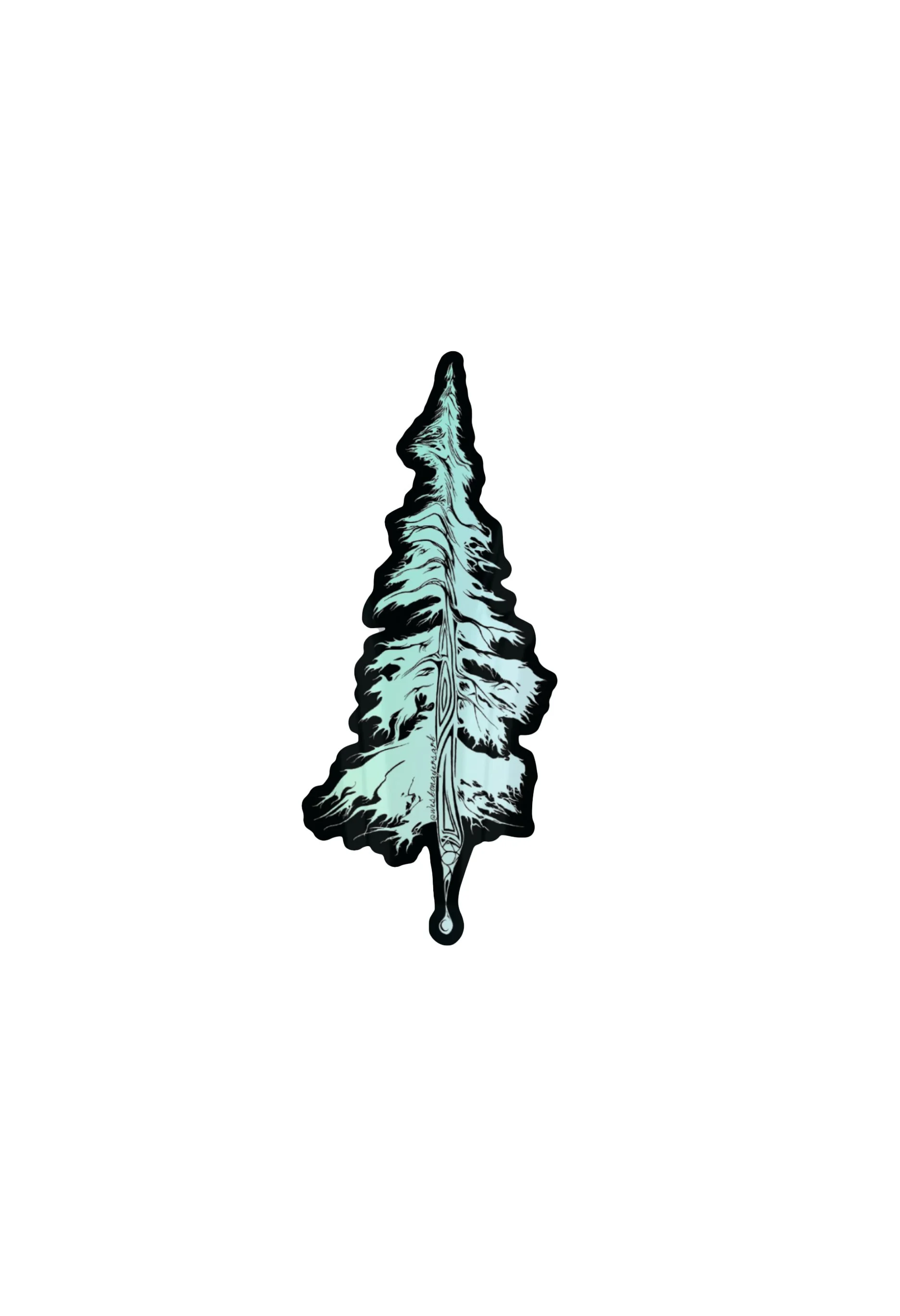 Origins Pine Tree Holographic Sticker