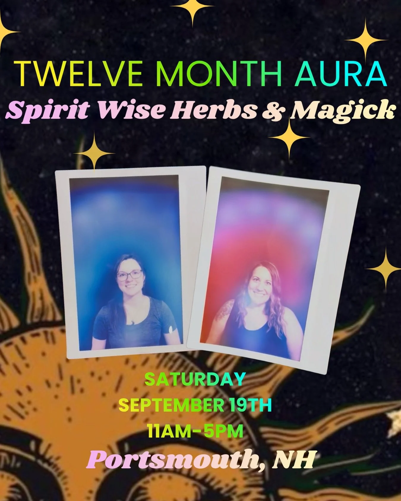 ✨PORTSMOUTH!✨ I can&rsquo;t wait to see you again at @spirit_wise_herbs! 🤩🌈 Join us Saturday, September 19th from 11am-5pm to see your aura and #exploreyourenergy! Appointments are already going fast - so be sure to book yours soon at the 🔗 in bio