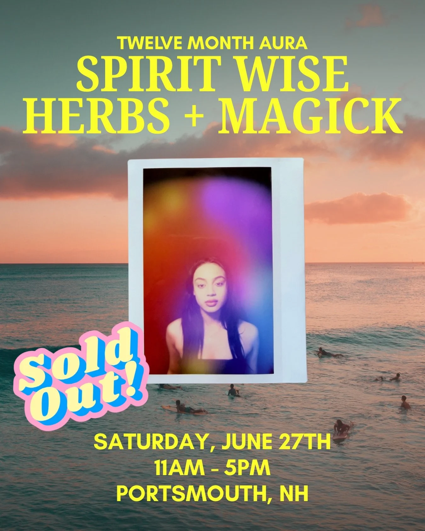 Portsmouth! I&rsquo;m so excited to meet you this Saturday at @spirit_wise_herbs! 💞🌈🔮 Thanks so much for selling out my first aura pop up in your city! See you soon. 😘 
#aura #twelvemonthaura #auraphotography #spiritwiseherbsandmagick #portsmouth