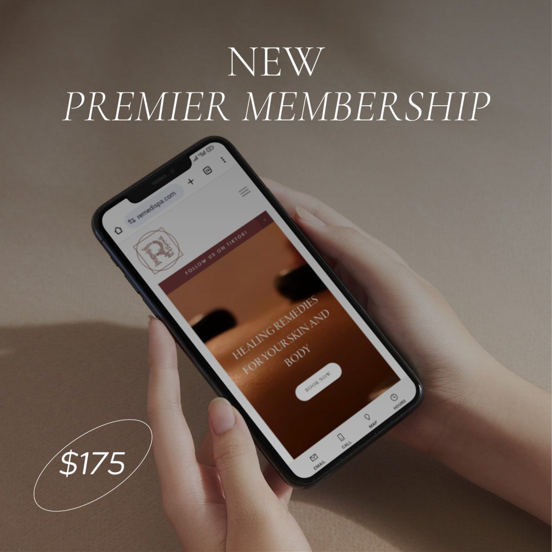 Say hello to our Premier Membership at Remedi Spa! Elevate your spa experience with exclusive discounts on all your favorite treatments for just $175 💆&zwj;♀️✨

With our Premier Membership, you'll enjoy savings on facials, massages, body treatments,