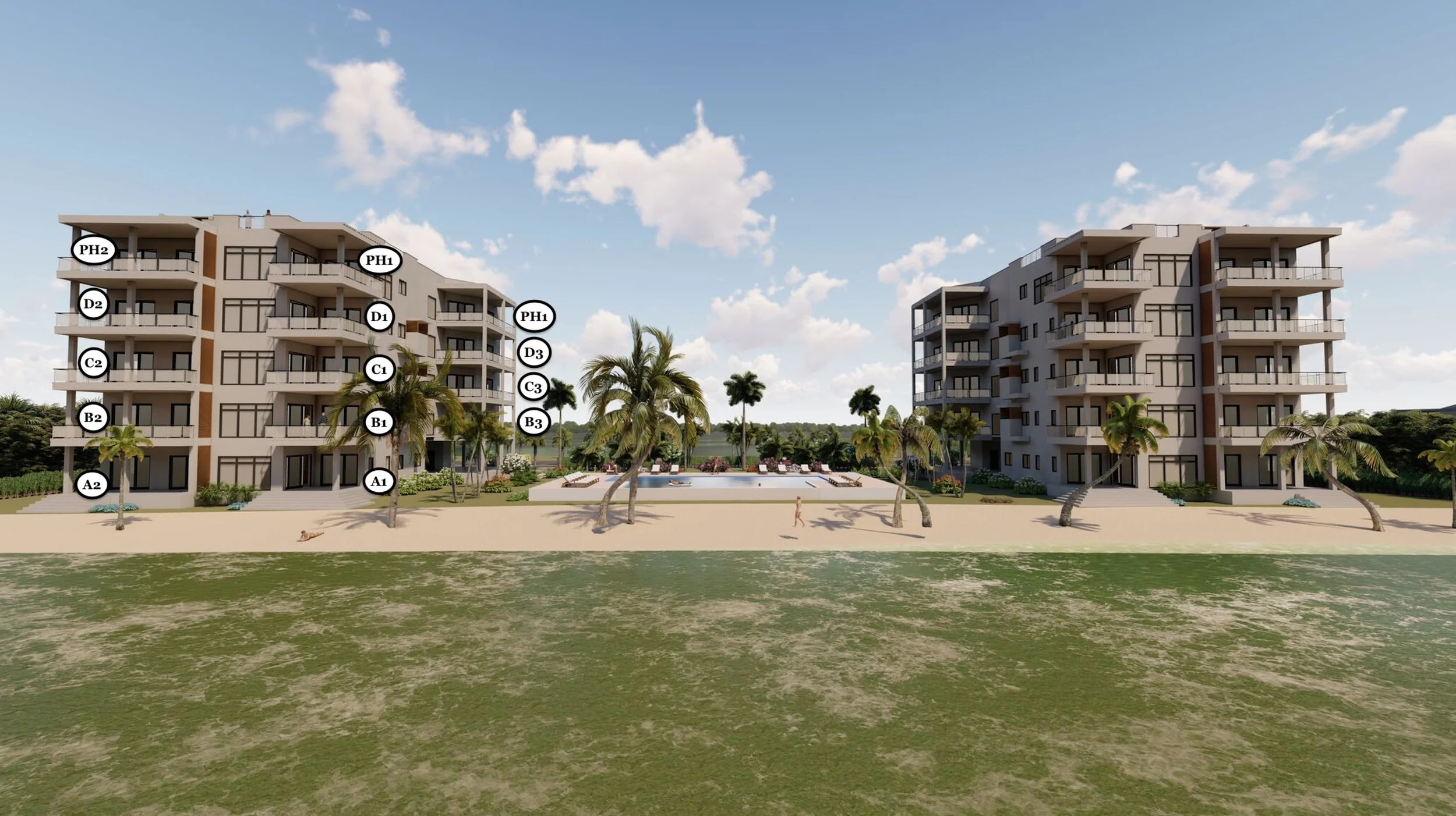 SEASIDE UNITS - BUILDING 1