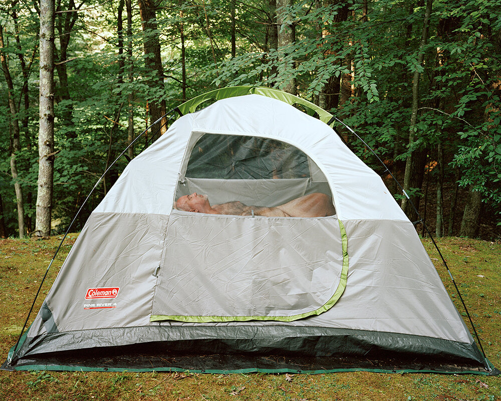 Rich – Sleeping in Tent (Mansfield Center, CT), 2011
