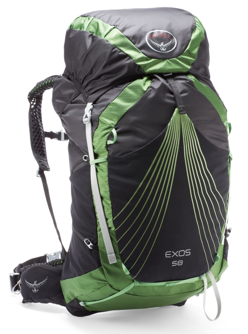 Osprey Mens Exos 58 Lightweight Hiking Pack