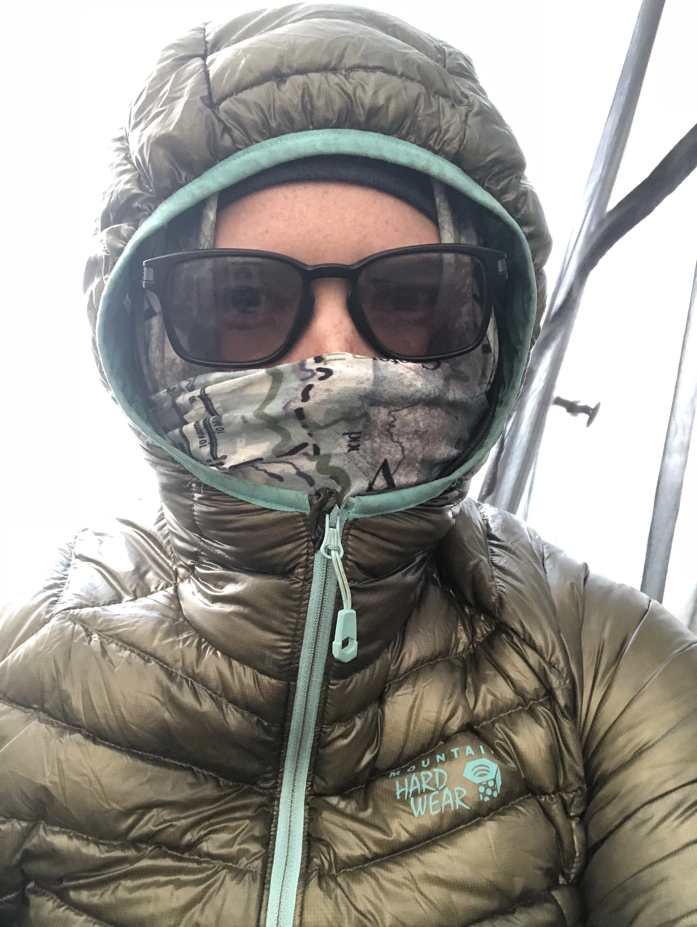 I only needed to wear my down jacket while sleeping 3-4 times on the whole trail, mostly in the desert, and on my last night on trail. A buff can be transformed into a balaclava in a pinch too.