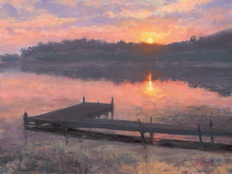  Available at the People's Church of East Lansing - $1200  Oil on aluminum panel (12”x16”)  2025 