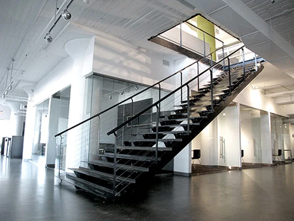 Concrete Tread Steel Stair