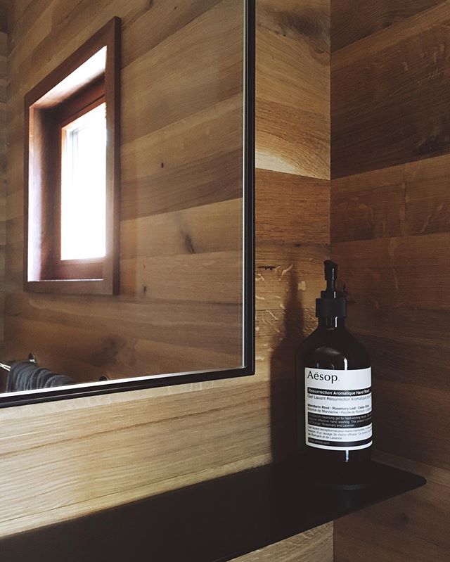 Our VANITY Mirror &amp; LEDGE Shelf. Customizable and made to order in a variety of sizes, materials, and finishes.
.
#mirror #shelf #furniture #designstudio #architecture #moderndesign #custommirror #aesop #shelfie #residentialarchitecture #hudsonva