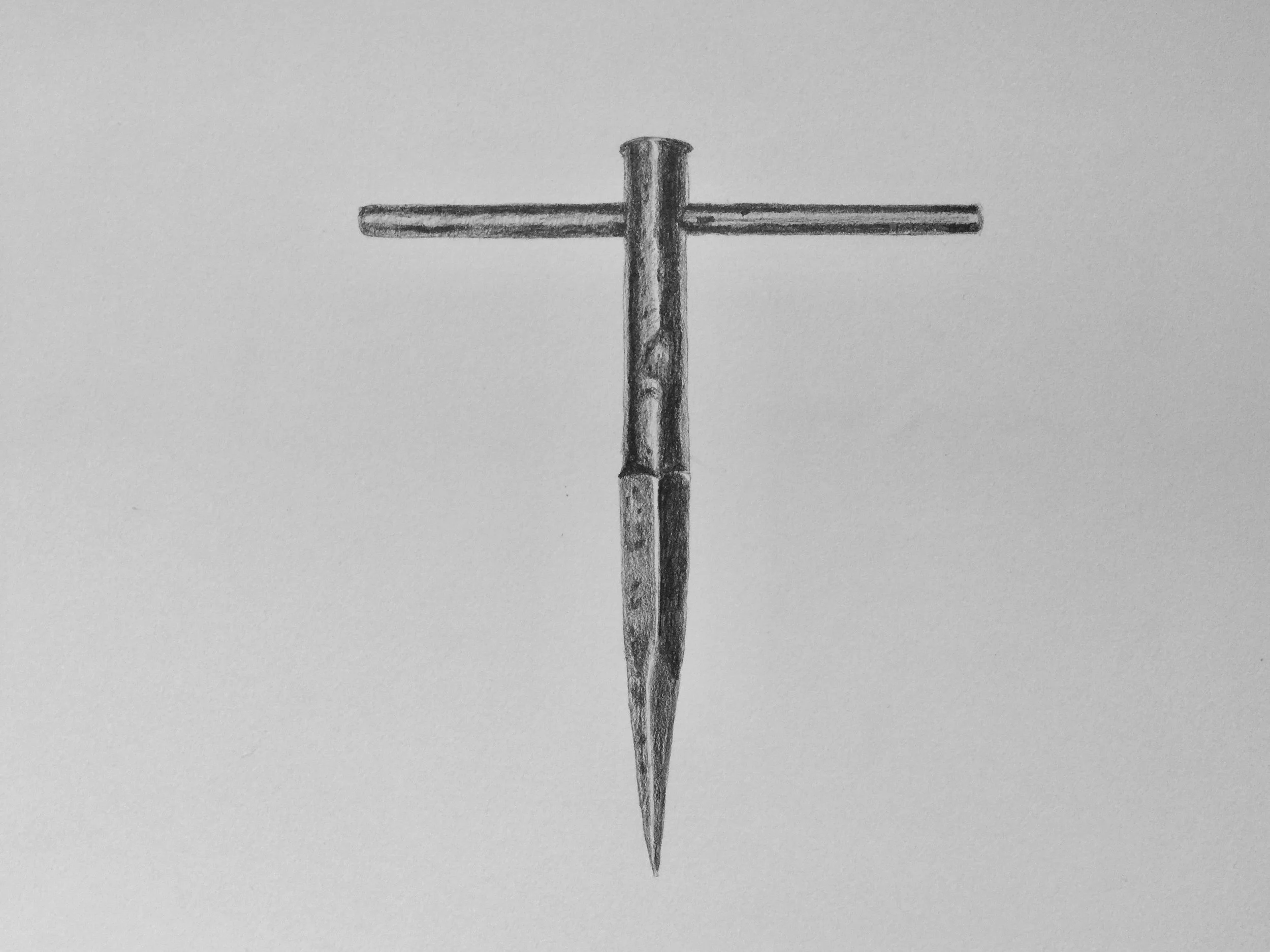   Ray's Awl  2016, 28x38cm, graphite on paper 