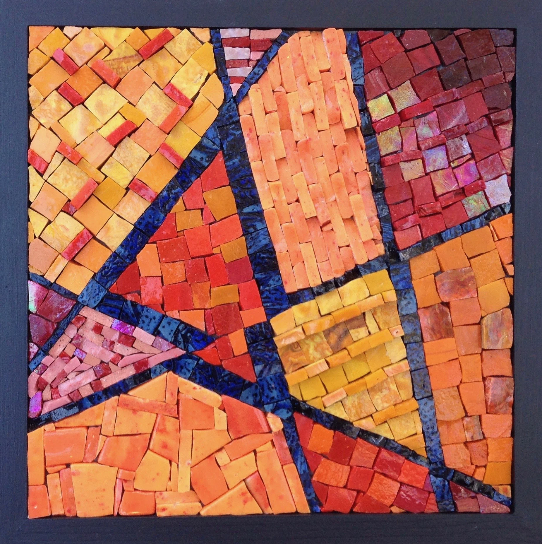   Fractured  2013, 30x30cm, smalty 