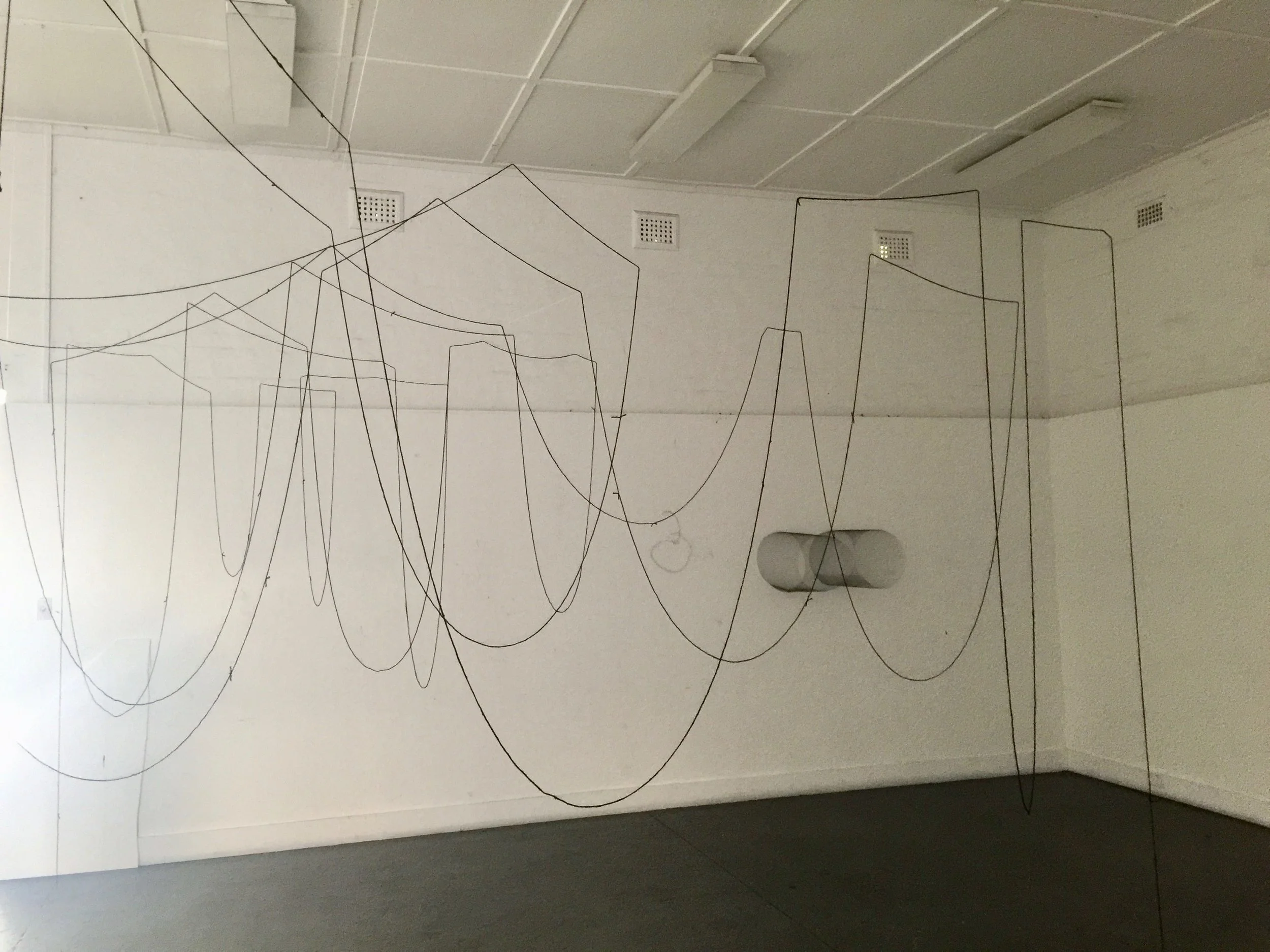   Forest  2017, 230cm H, wool and nylon string 