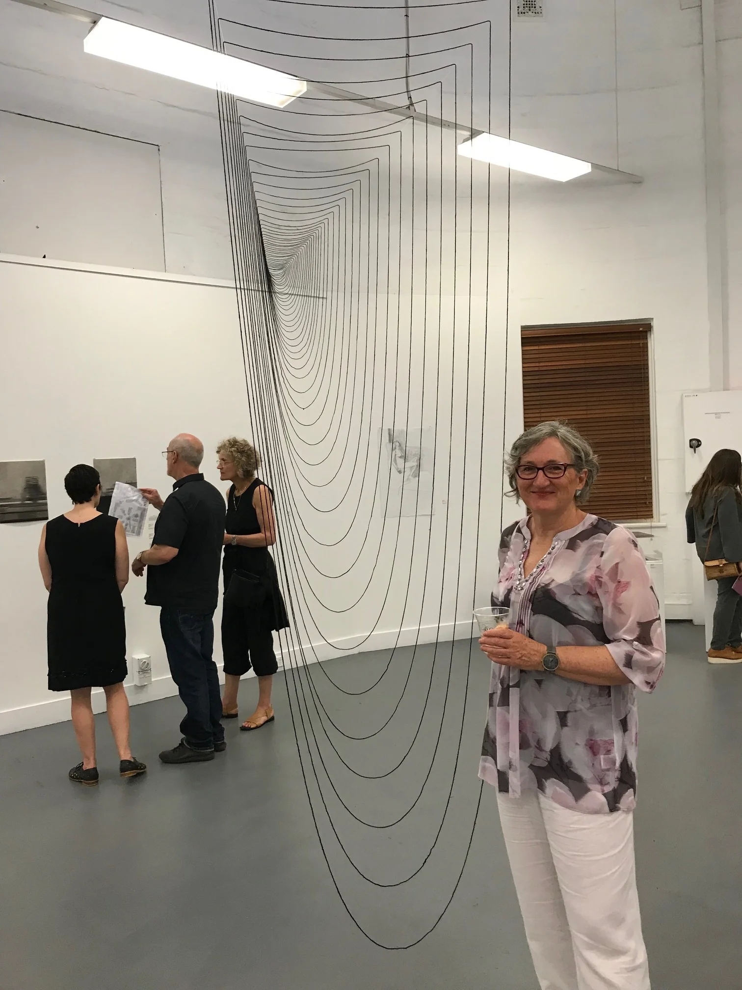  Dinosaur  2017, 260cm H, wool and nylon,  Graduate Exhibition &nbsp;National Art School 