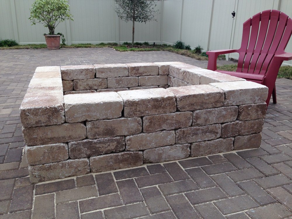 Trinity Pavers And Outdoors, How To Make A Fire Pit With Square Pavers