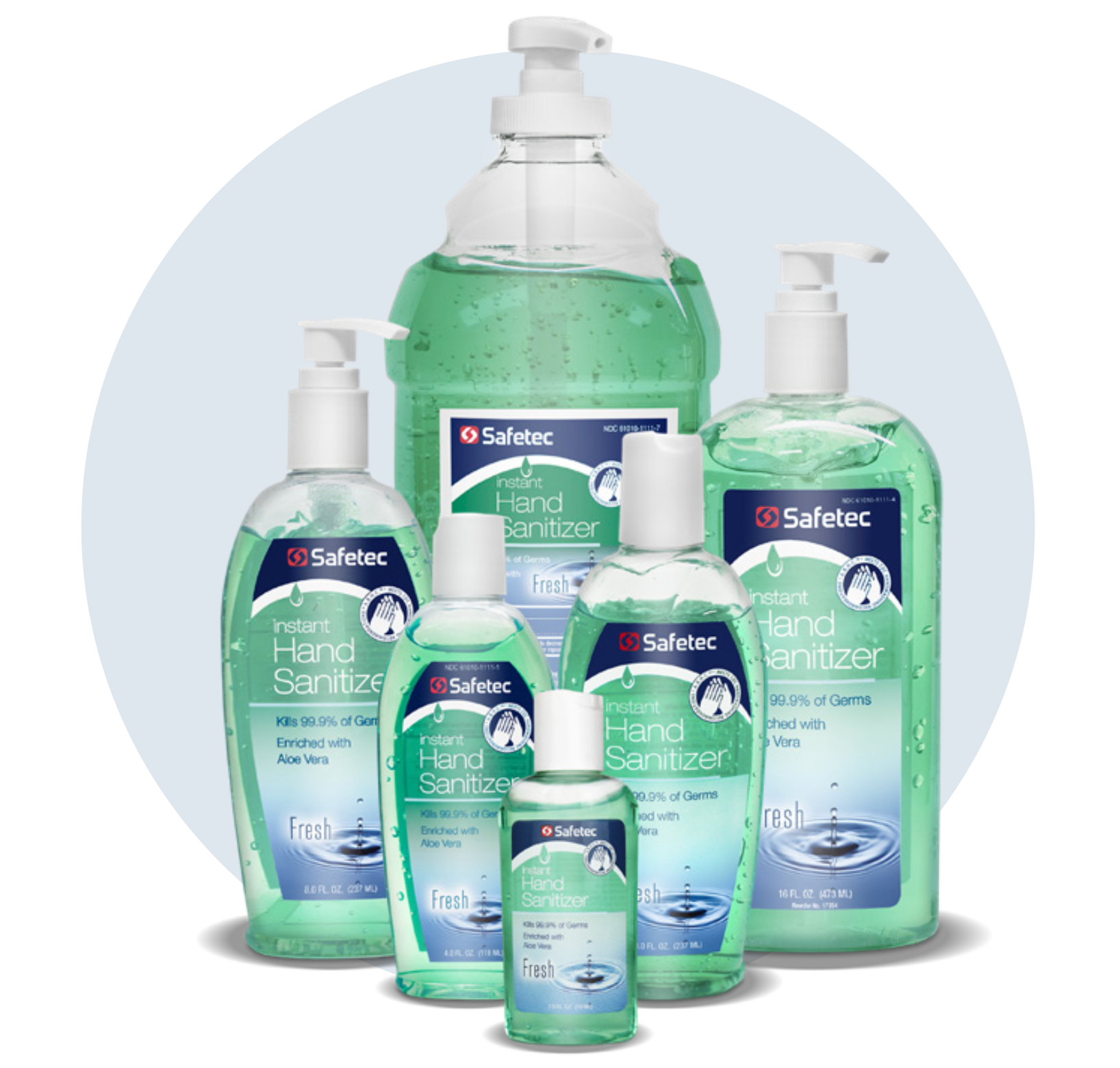 Instant Hand Sanitizer, Fresh Scent Bottles