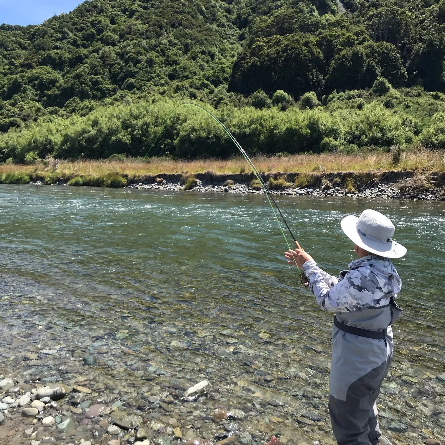 Having fun seriously. 
That&rsquo;s what you get when go fly fishing with @fiordland_fishing_guide 
in the South of New Zealand. 

#troutbum #nothingbutnet #blueberrymuffins #cherries #dryflyaddict #womenonfly #flyfishing #guidelife #itsinthebag #onthefly #troutpornnation #gincleartravel #manicmates #simmsflyfishing #toniceyewear