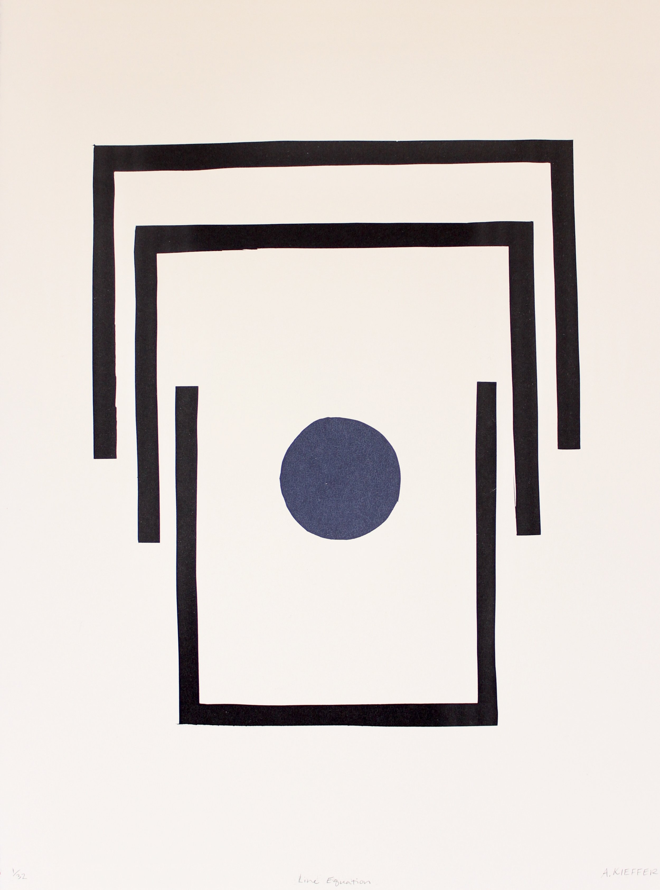 "Line Equation" 12 x 16 inches