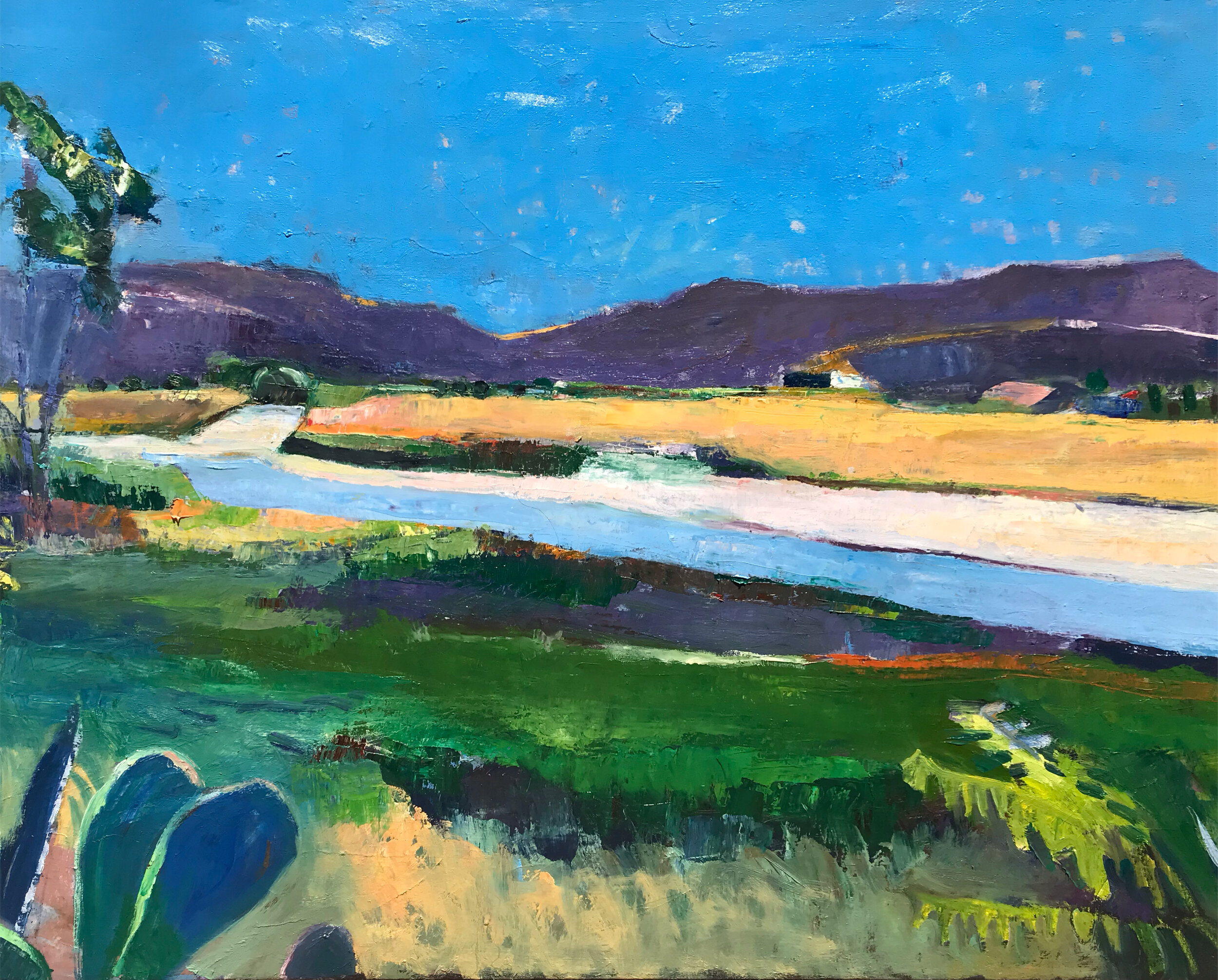 Napa River 2021 oil on canvas 30 x 40” $1500