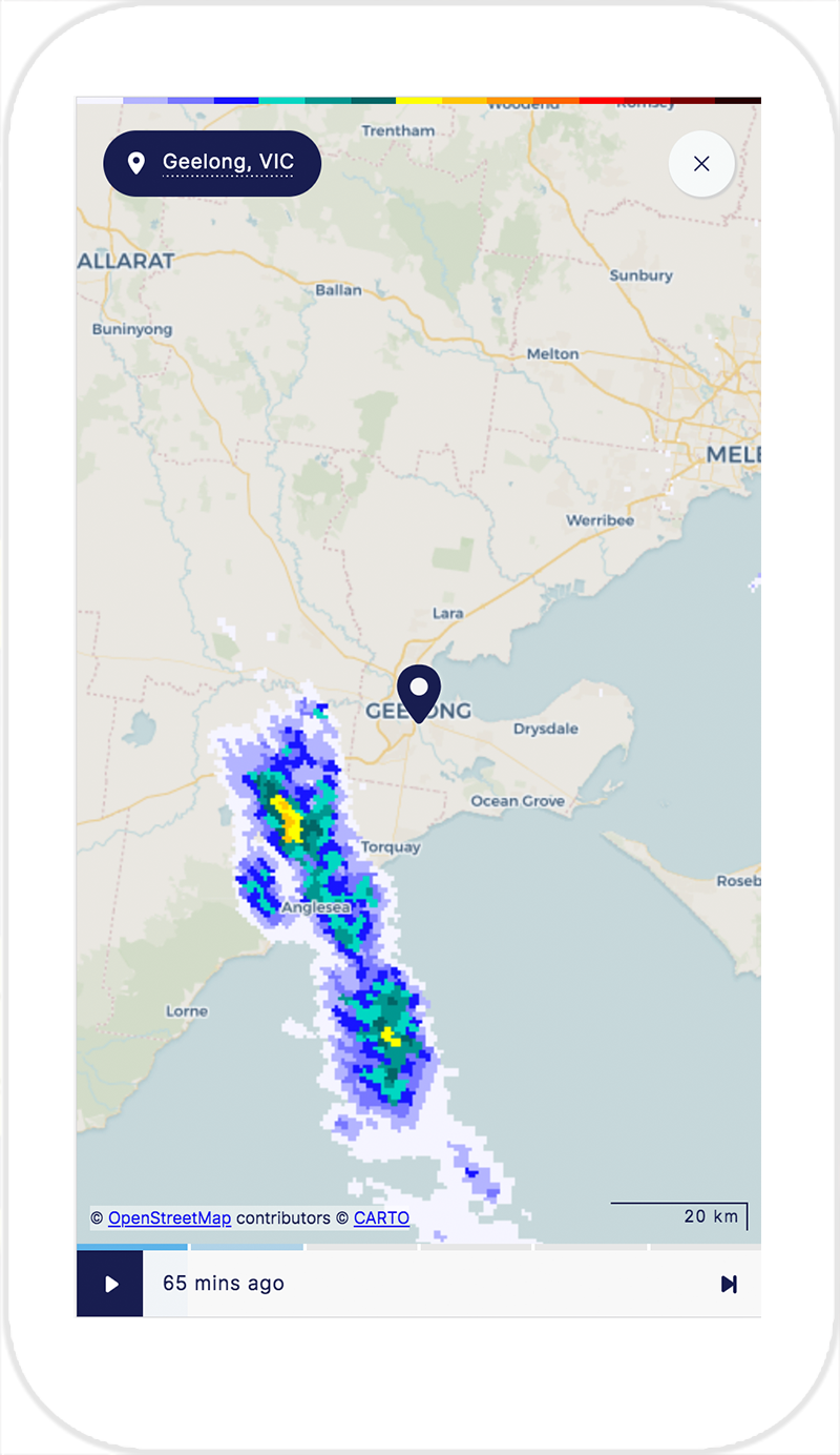 Mock up one: One location marker