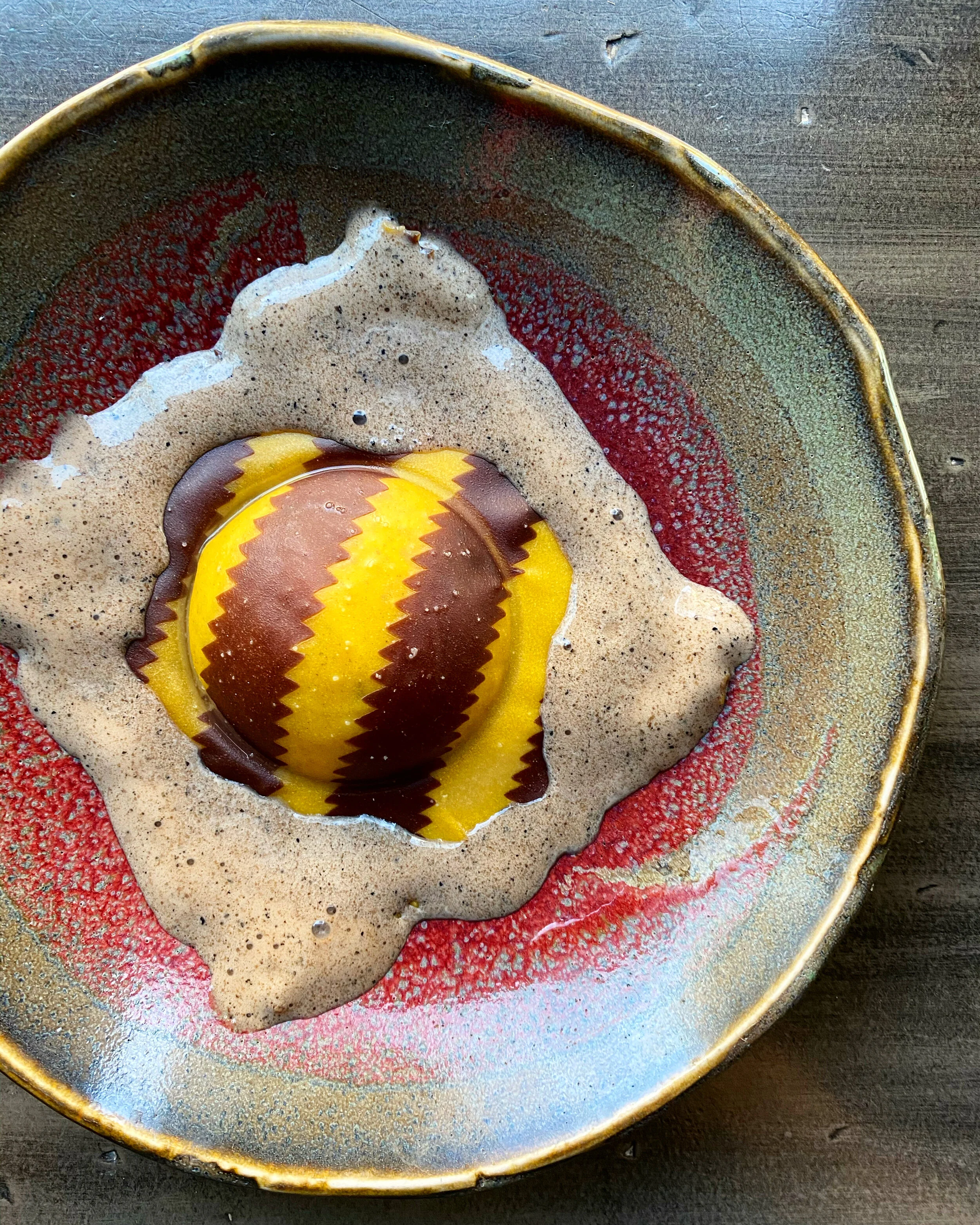 striped ravioli truffle bubbles.JPG