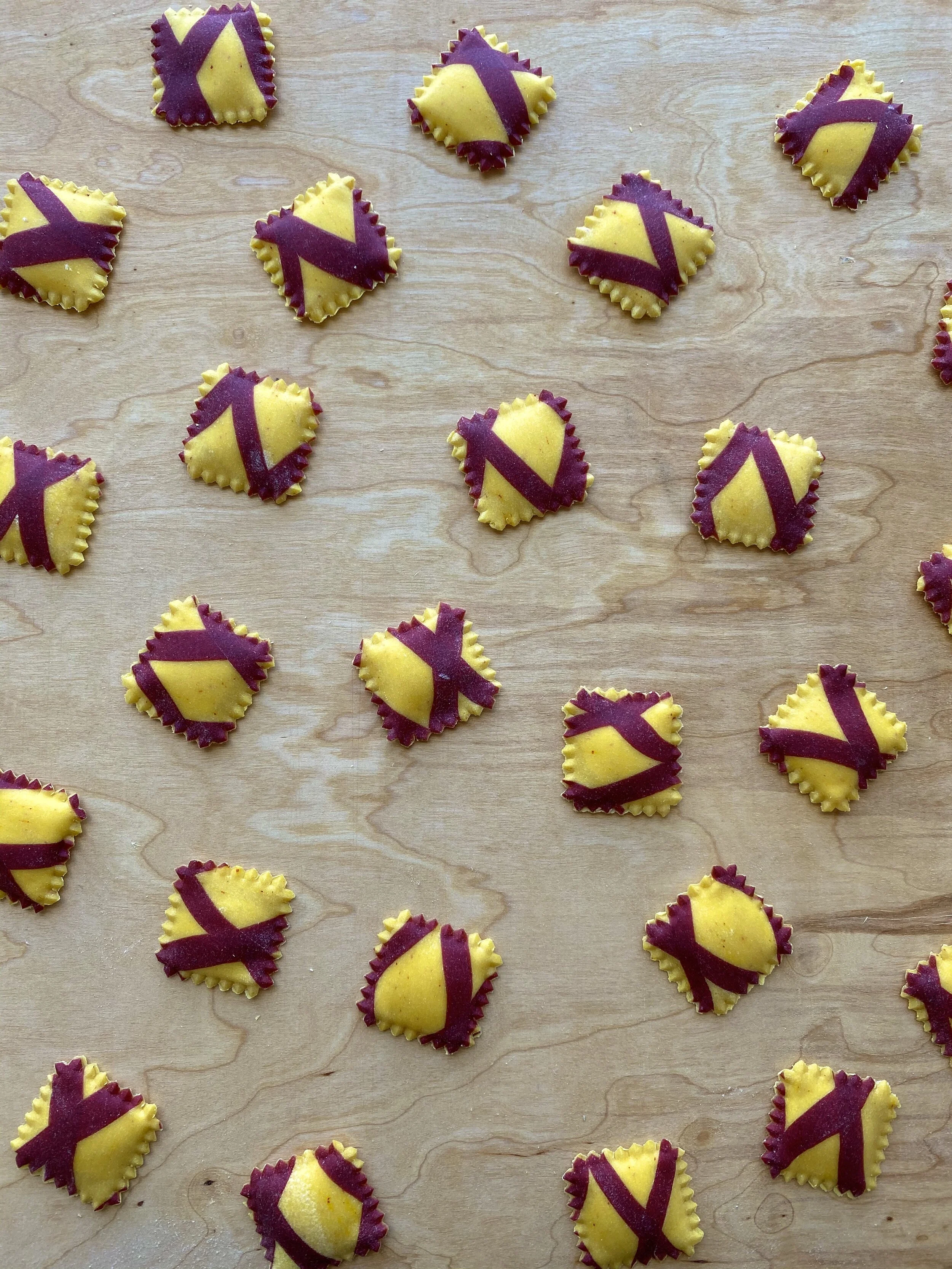 raw beet striped ravioli.JPG