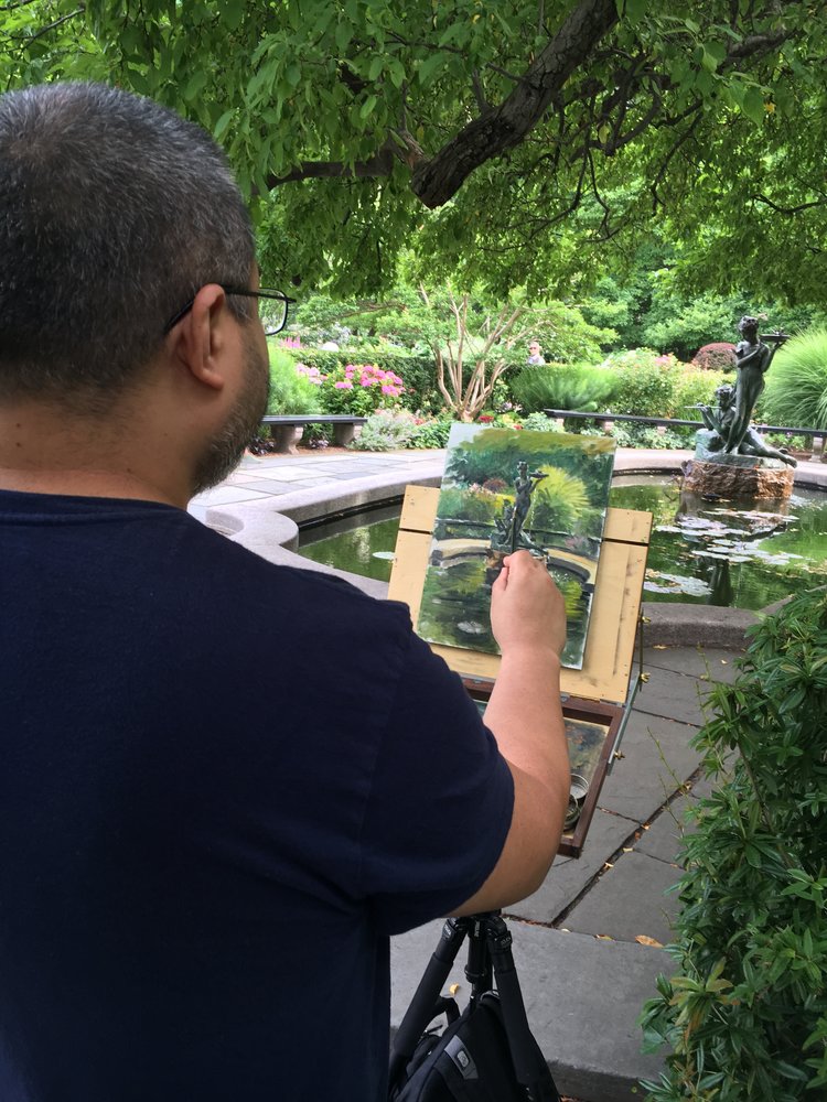painting in Central Park