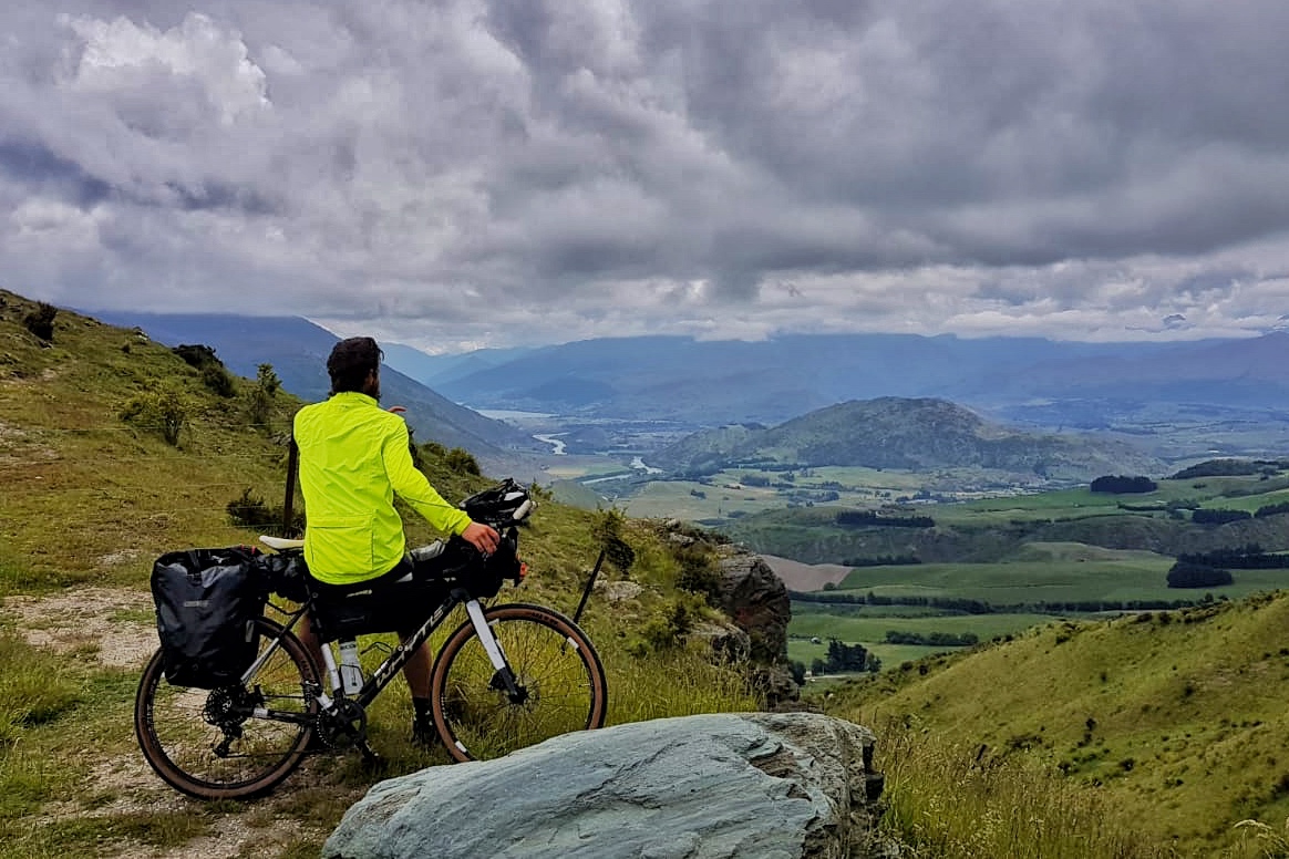 Crown Range over Queenstown