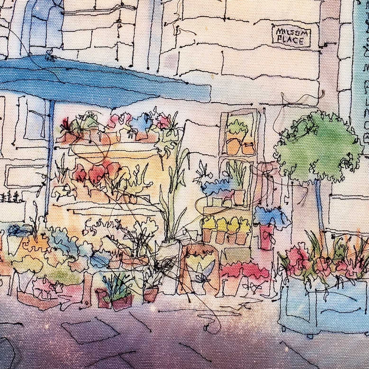 Milsom Place, Bath (detail)