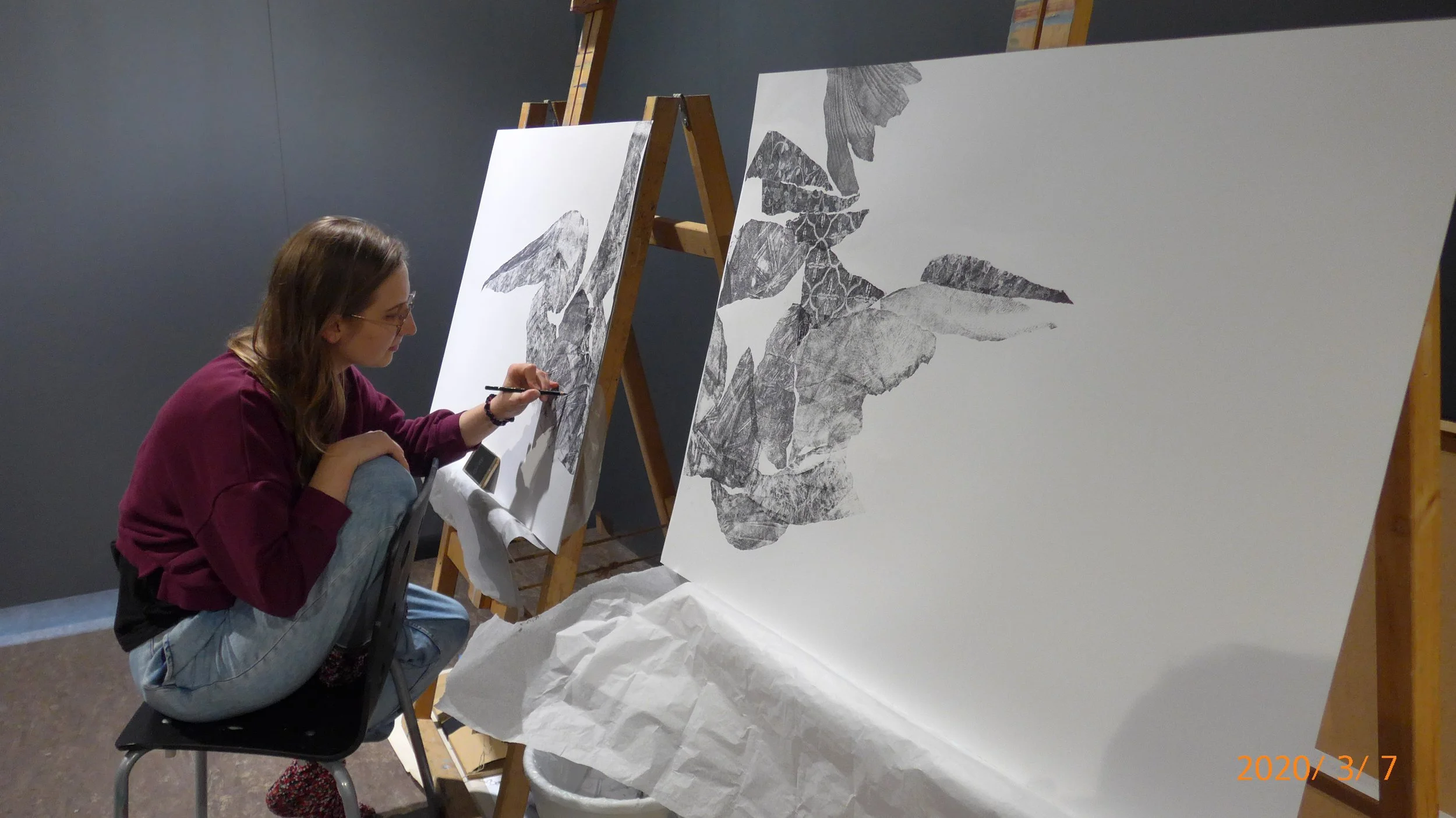 2020.  During an artist residency at the Mark Rothko Art Centre in Daugavpils, Latvia.